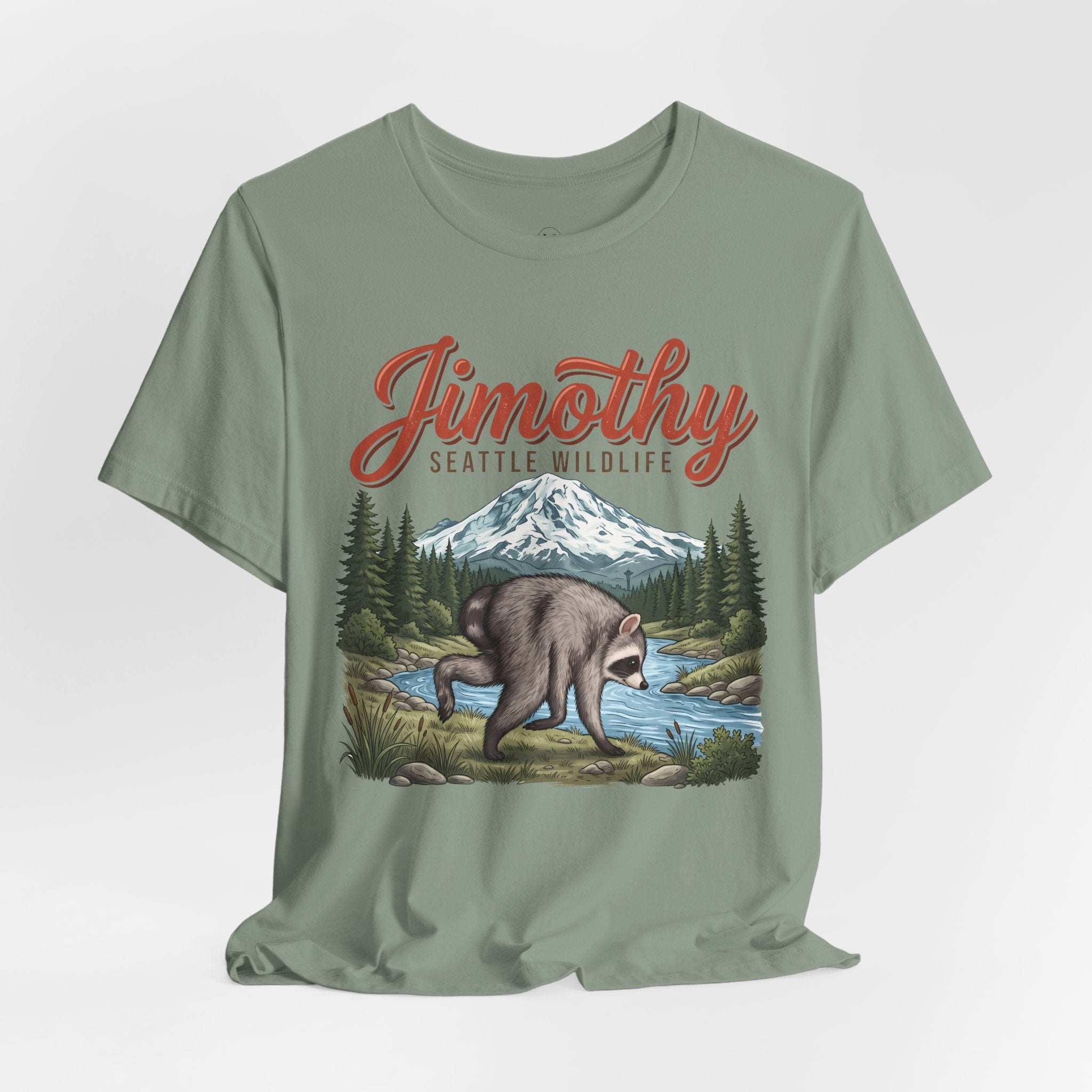 Jimothy Seattle Wildlife Raccoon T-Shirt