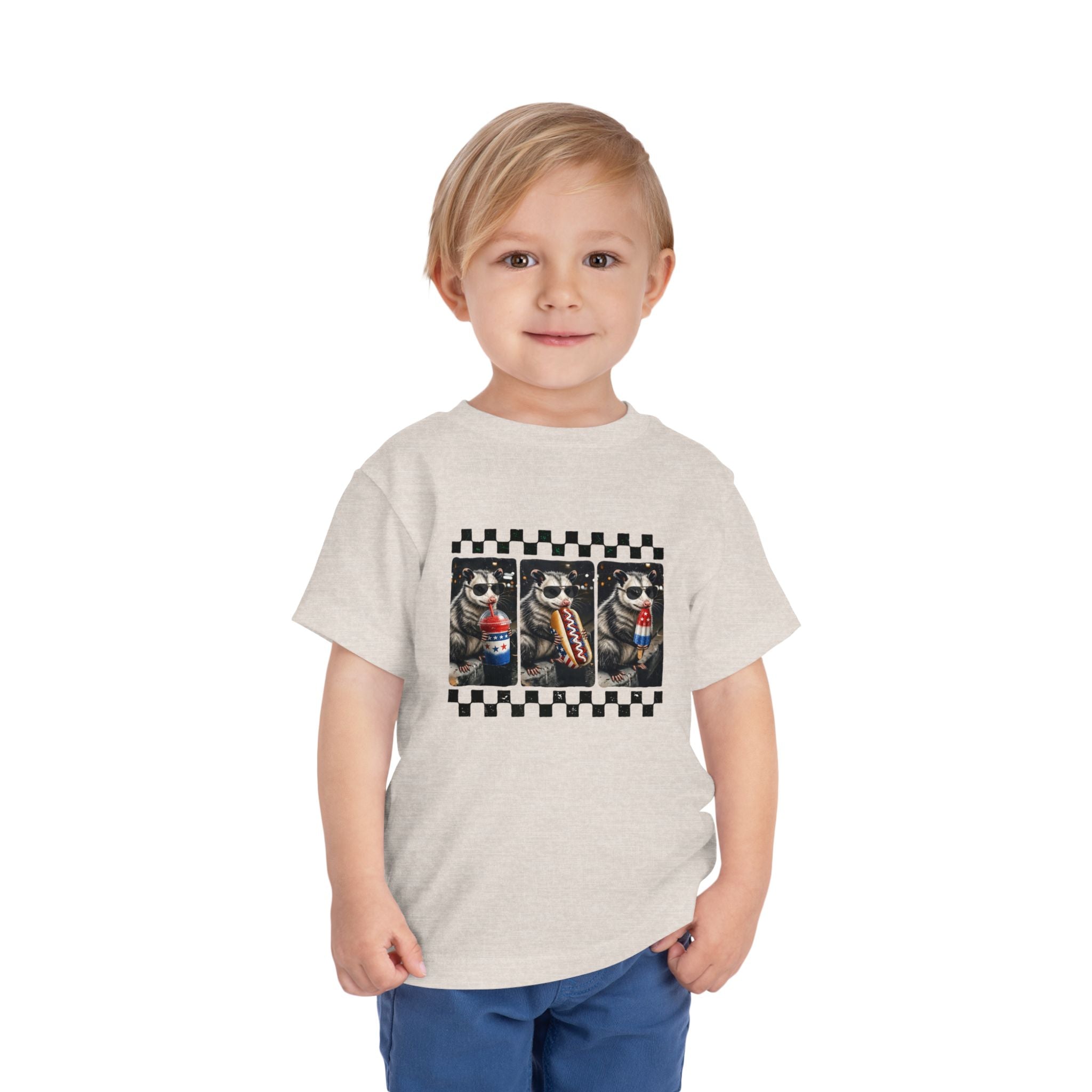 Opossum 4th of July Toddler Graphic T-shirt