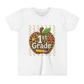 1st Grade Leopard Apple Youth T‑Shirt