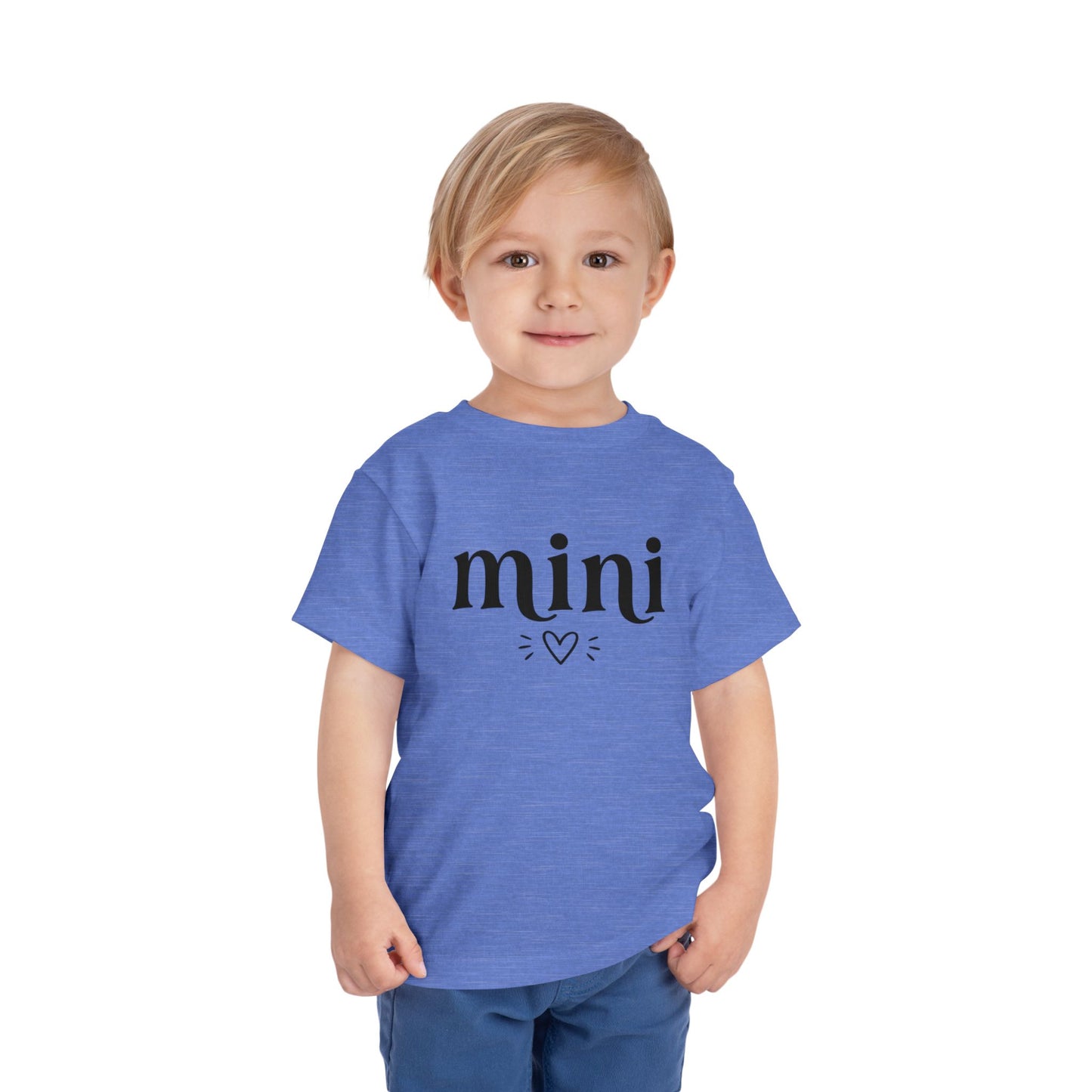 Toddler Tee — "mini" Heart Graphic