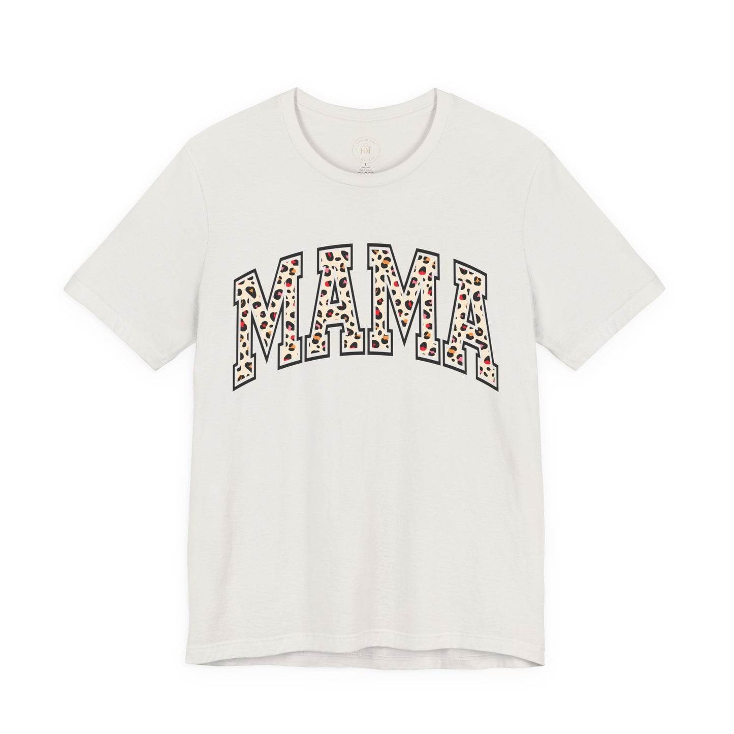 Women's Casual 'MAMA' Leopard Print Graphic Tee