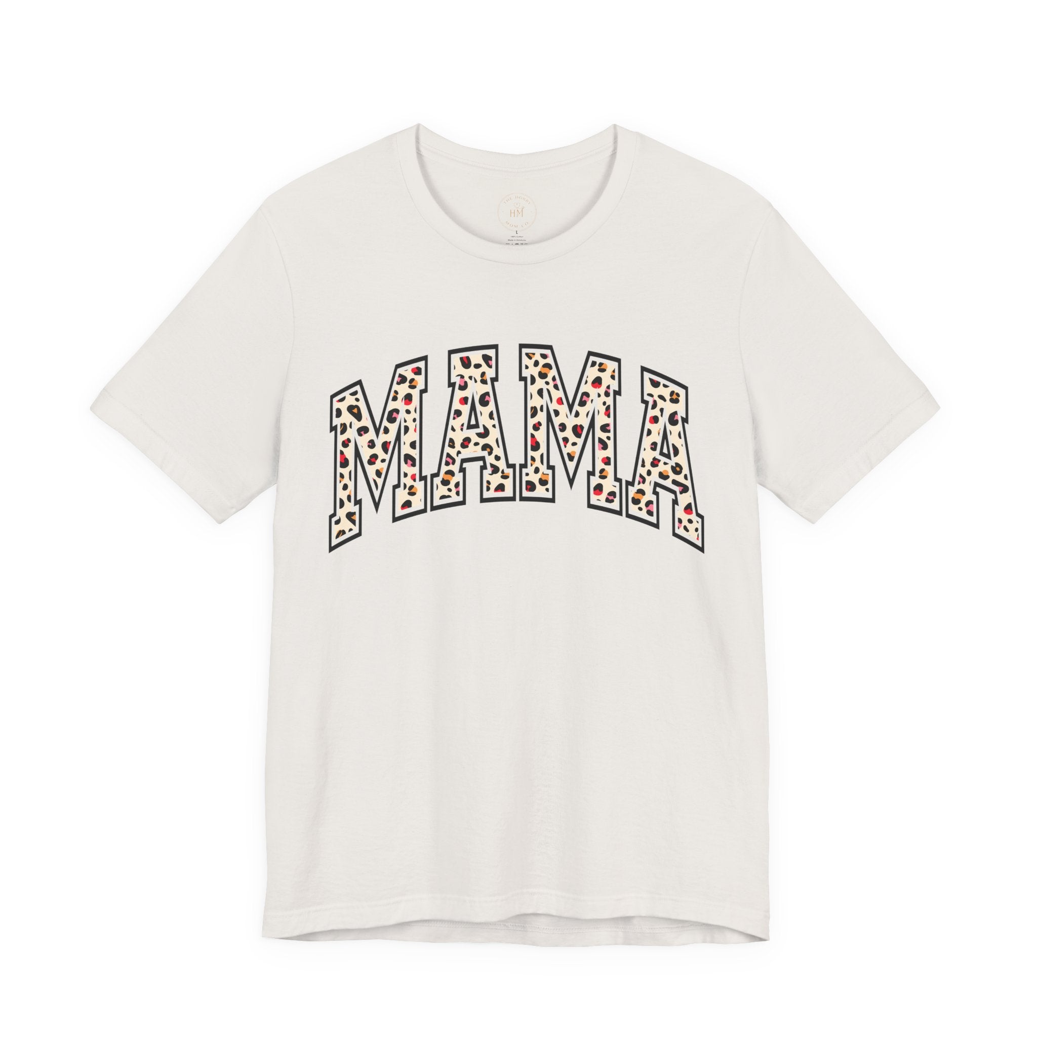 Women's Casual 'MAMA' Leopard Print Graphic Tee