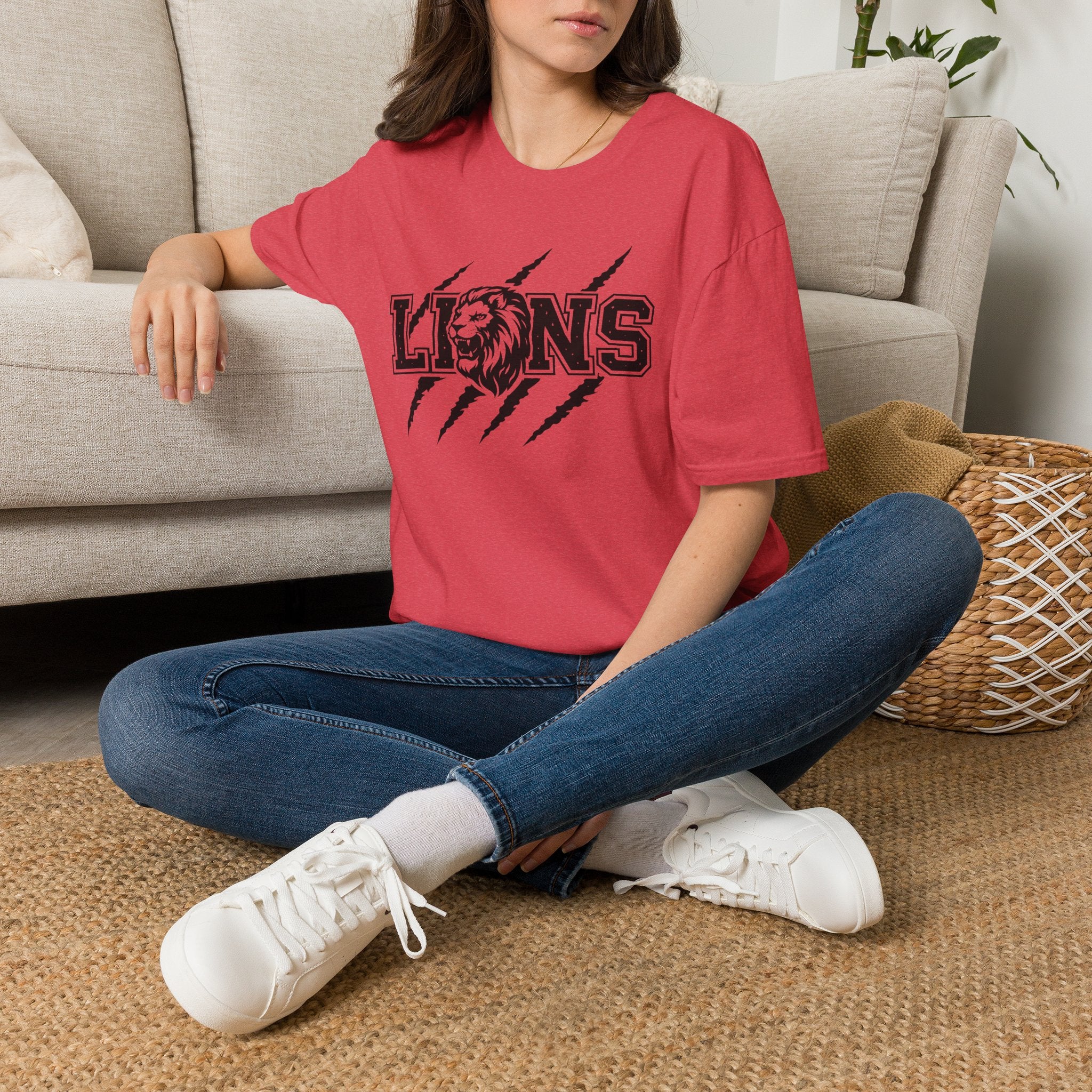 Lions Scratch Mascot Tee