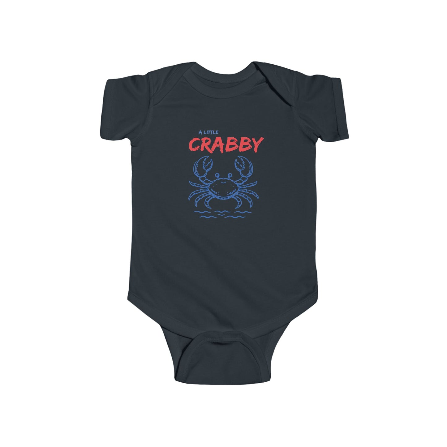 "A Little Crabby" Cute Crab Baby One-Piece