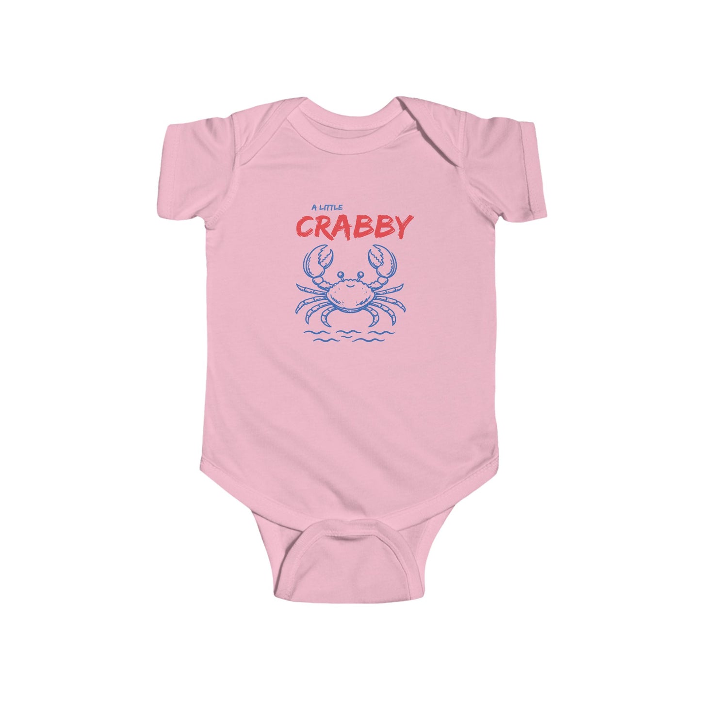 "A Little Crabby" Cute Crab Baby One-Piece