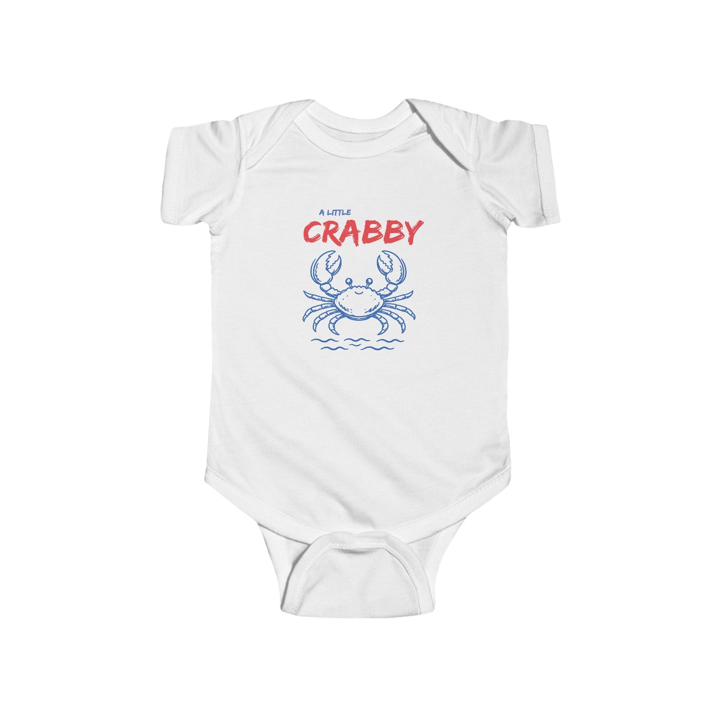 "A Little Crabby" Cute Crab Baby One-Piece