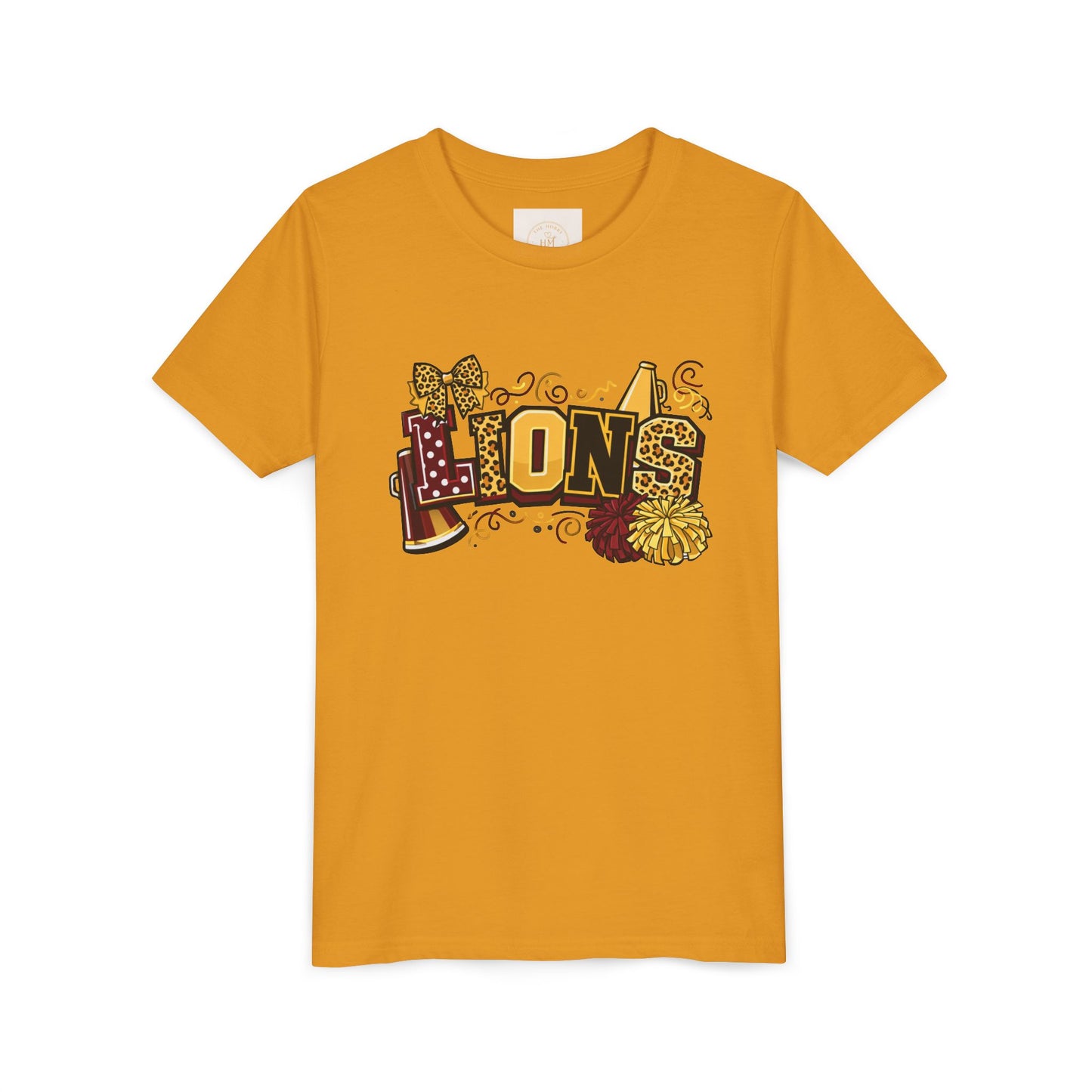 School Spirit Lions Cheer Graphic- Youth