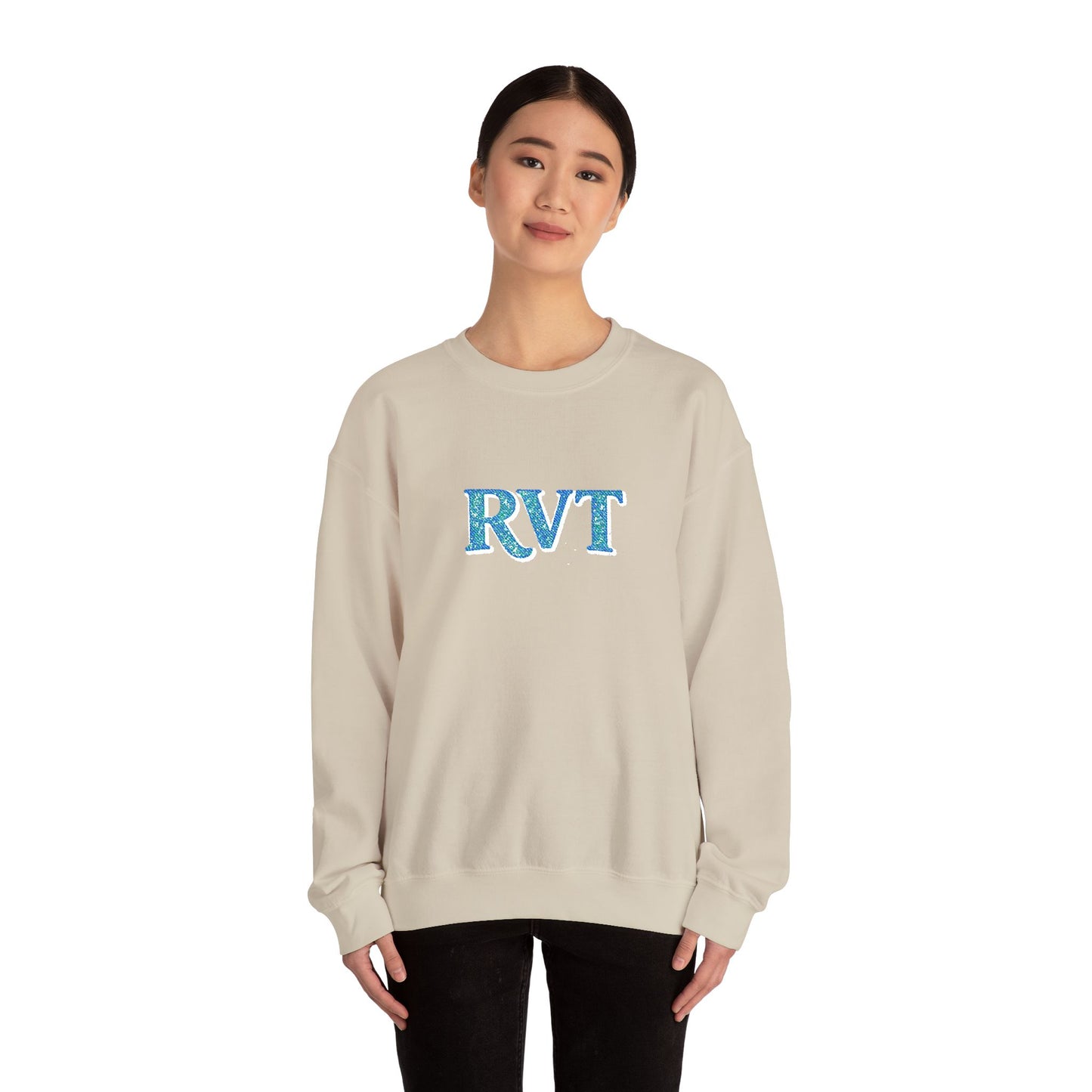 RVT Blue Monogram Graphic Sweatshirt