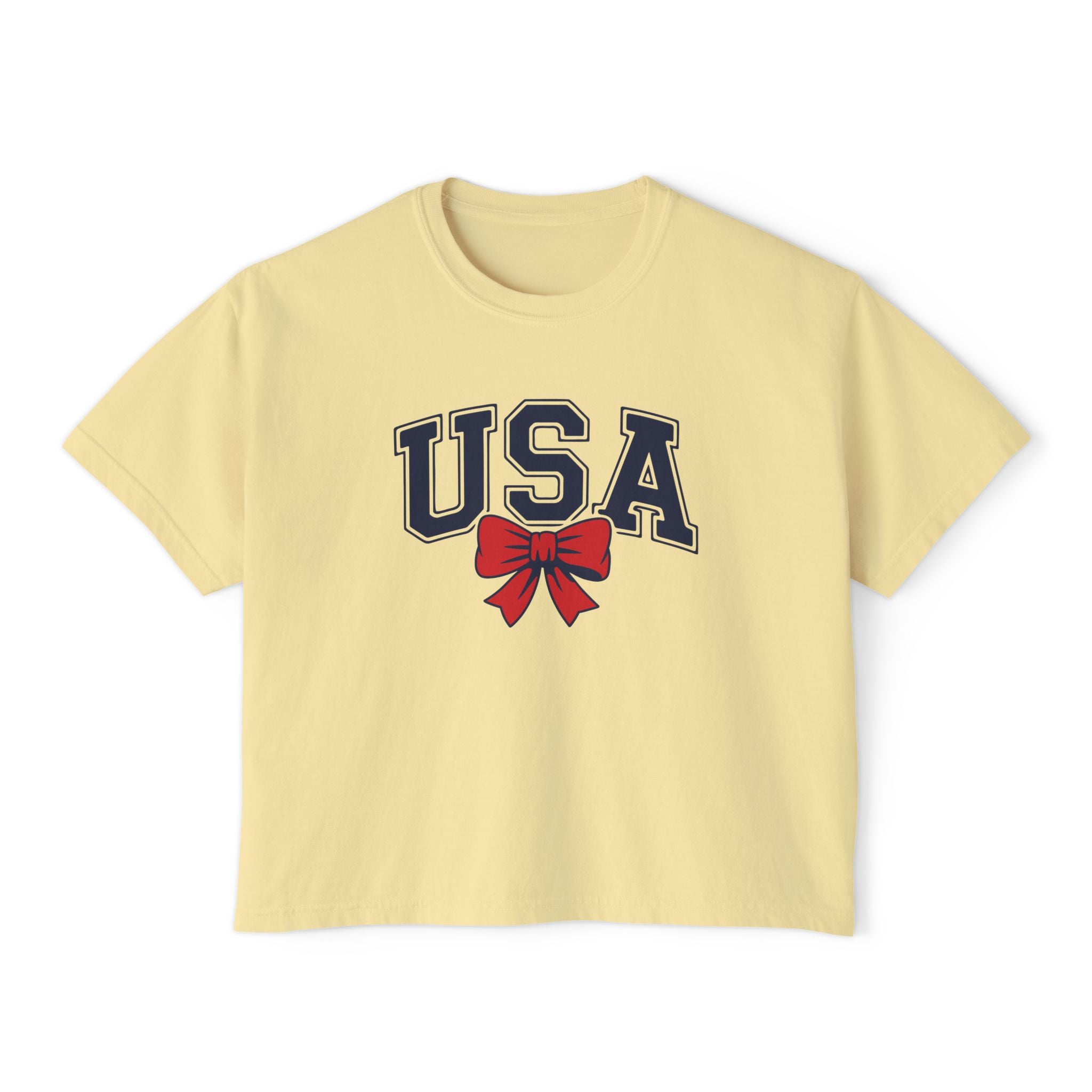 USA Patriotic Crop T-Shirt