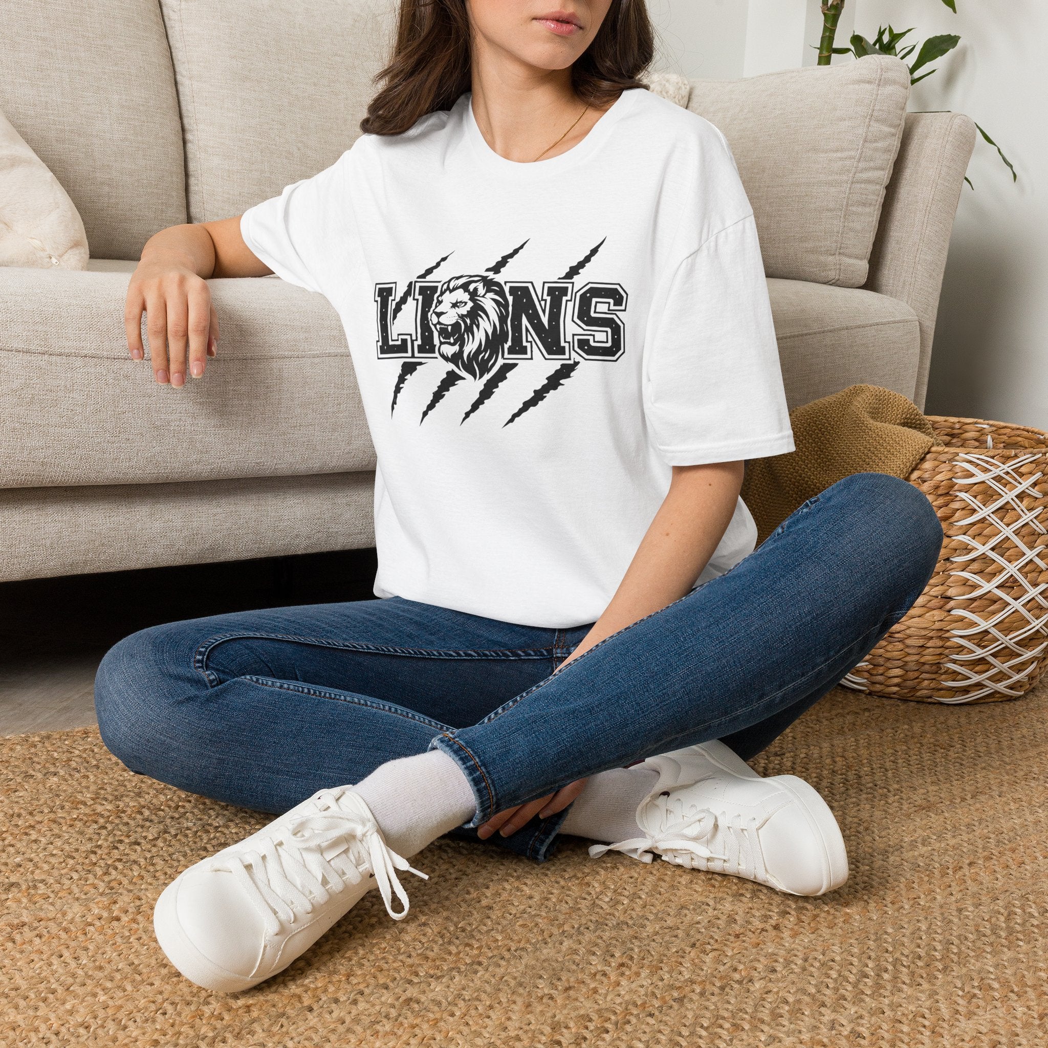 Lions Scratch Mascot Tee