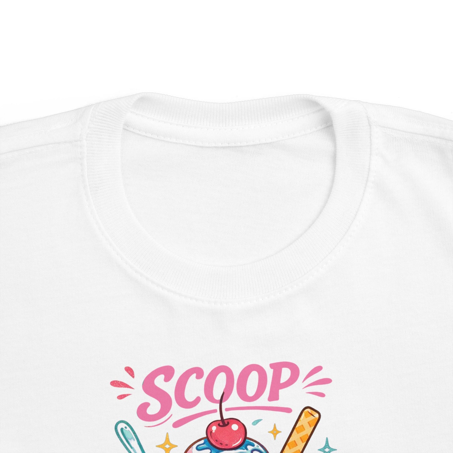 "Scoop There It Is" Ice Cream Toddler Tee