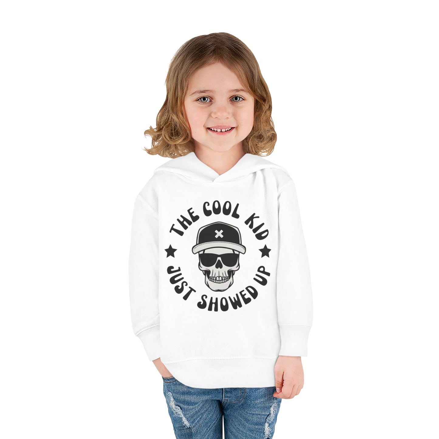 "The Cool Kid Just Showed Up" Toddler Hoodie