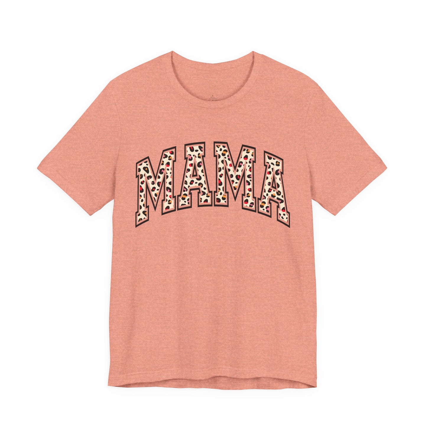 Women's Casual 'MAMA' Leopard Print Graphic Tee