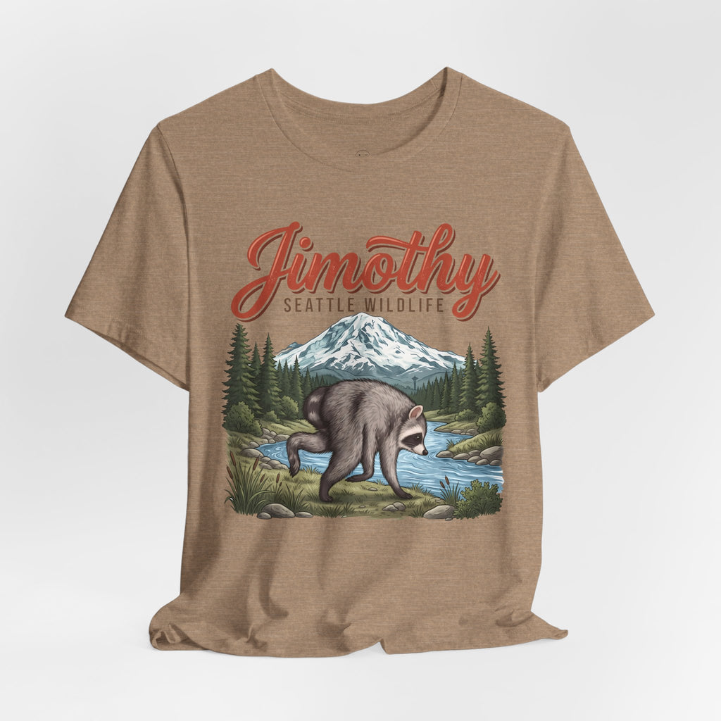 Jimothy Seattle Wildlife Raccoon T-Shirt