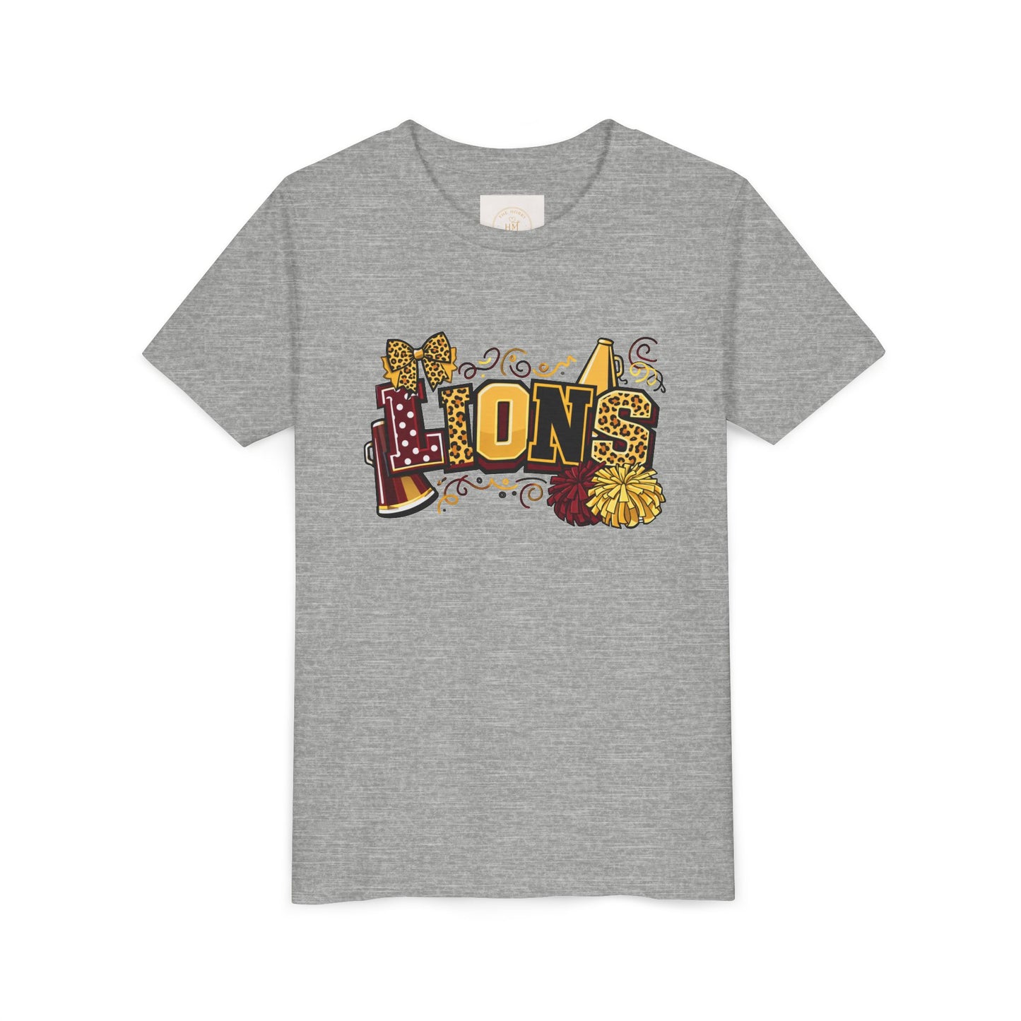 School Spirit Lions Cheer Graphic- Youth