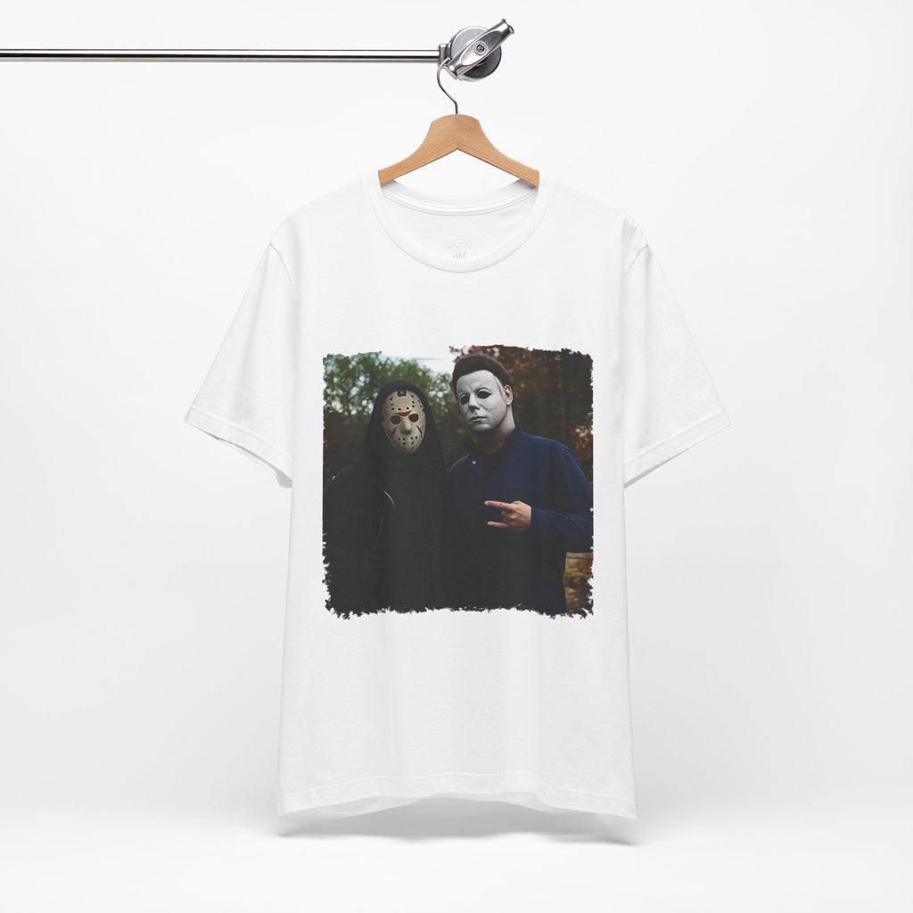 Horror Mask Duo Halloween Graphic Tee