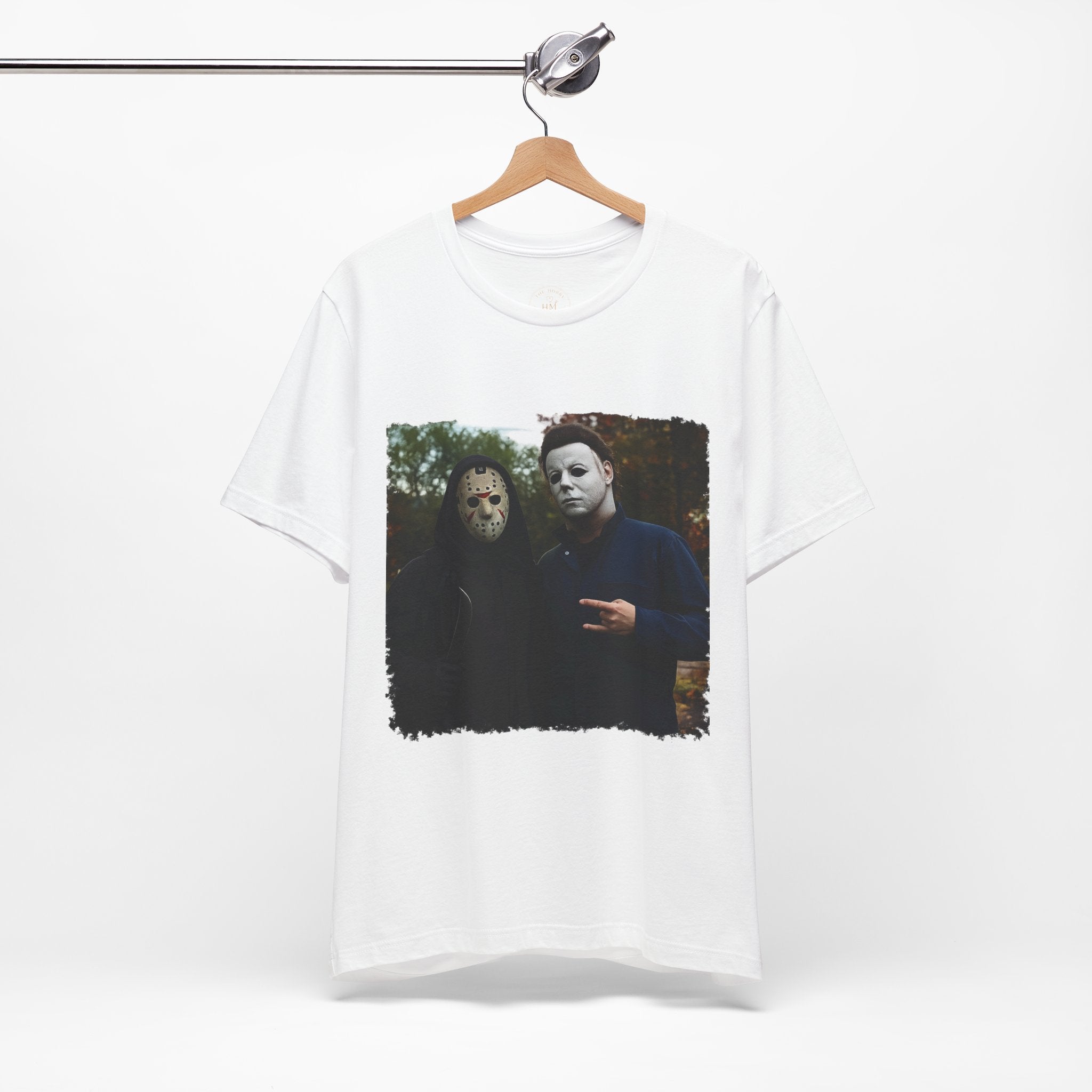 Horror Mask Duo Halloween Graphic Tee