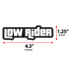 Low Rider Morale Patch