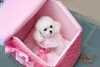 Pink Dot Lace Princess Dog House