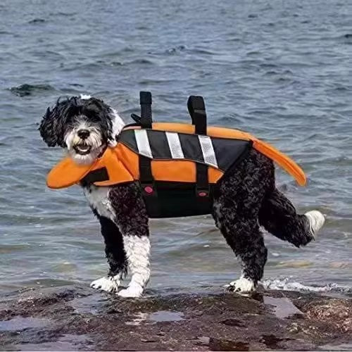 Reflective Dog Life Jacket with Rescue Handle