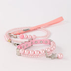 Boutique Pearl Pet Collar and Leash Set – Elegant & Lightweight