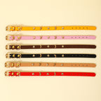 Star & Moon Studded PU Leather Dog Collar