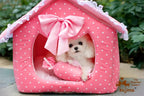 Pink Dot Lace Princess Dog House