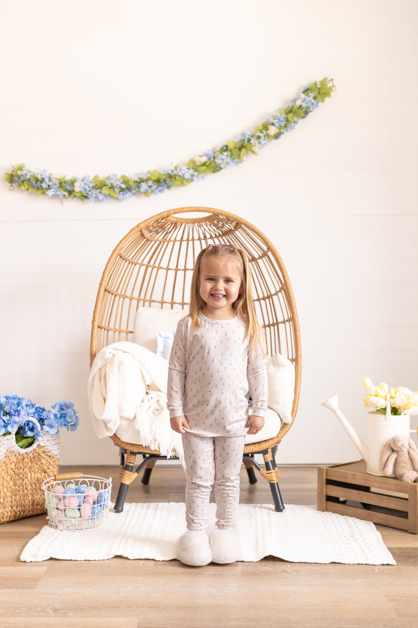 Tiny Tulips 2pc Bamboo Baby and Toddler Pajamas