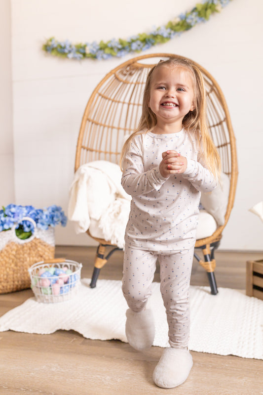 Tiny Tulips 2pc Bamboo Baby and Toddler Pajamas