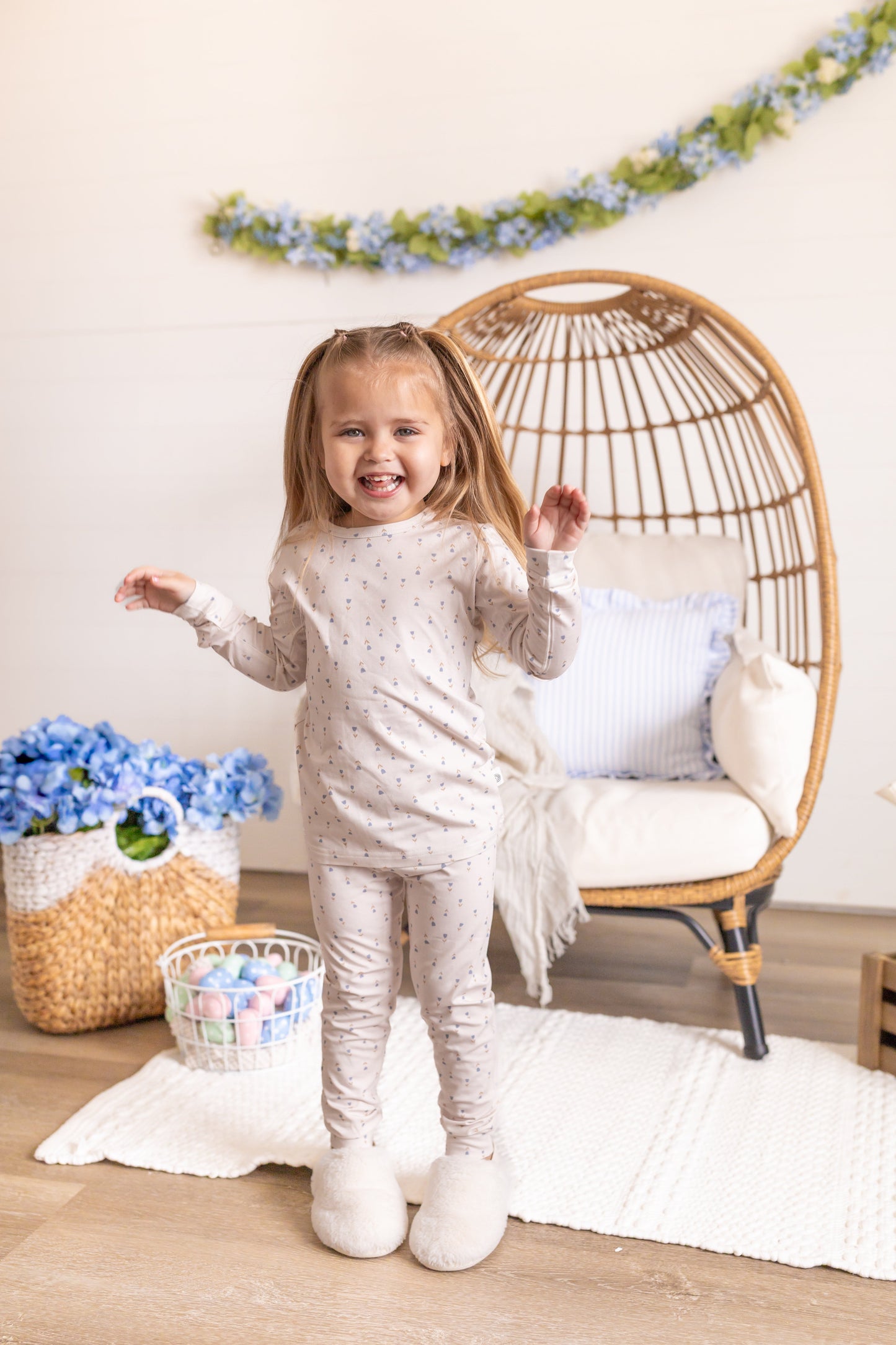 Tiny Tulips 2pc Bamboo Baby and Toddler Pajamas