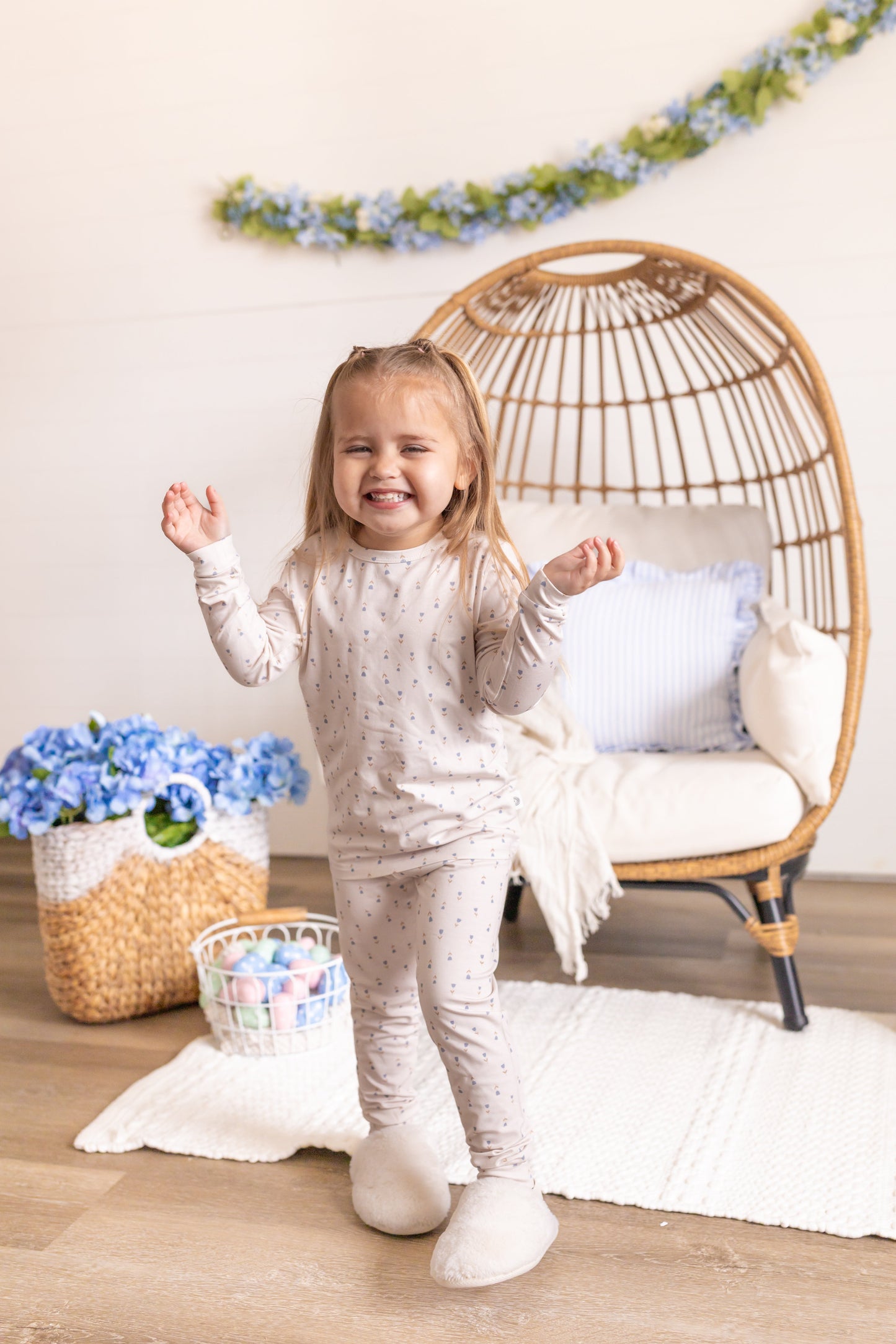 Tiny Tulips 2pc Bamboo Baby and Toddler Pajamas