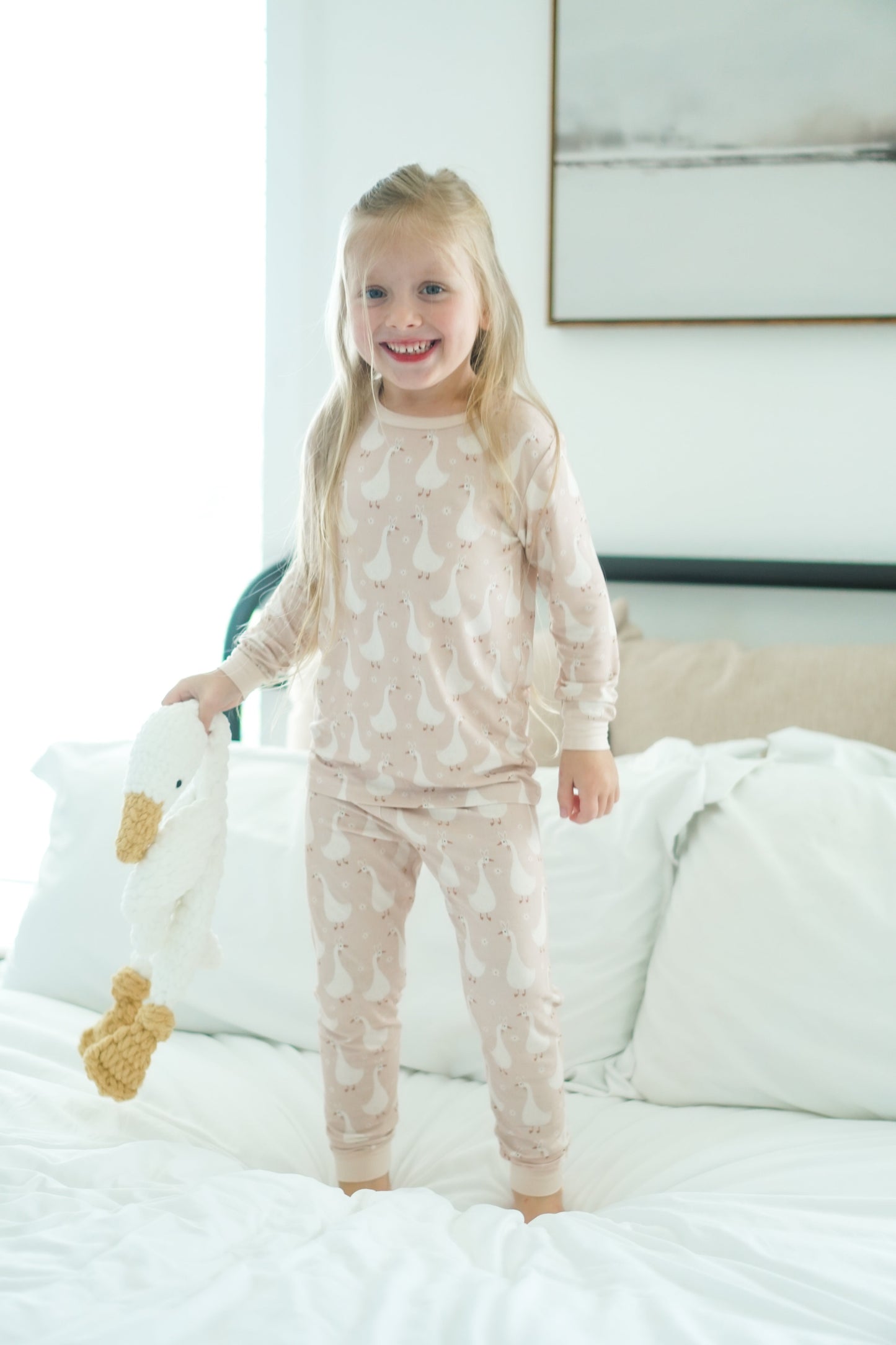 Silly Goose on the Loose 2pc Baby and Toddler Bamboo Pajamas