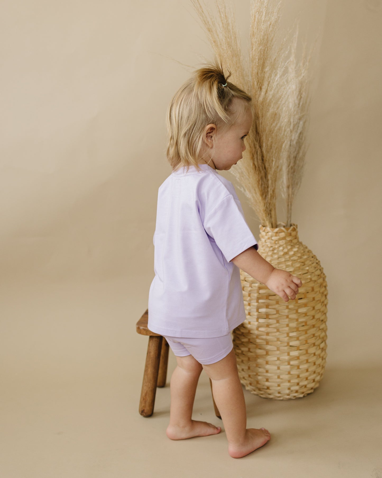 Bamboo Tee & Bike Shorts For Baby and Toddler- sold as separates