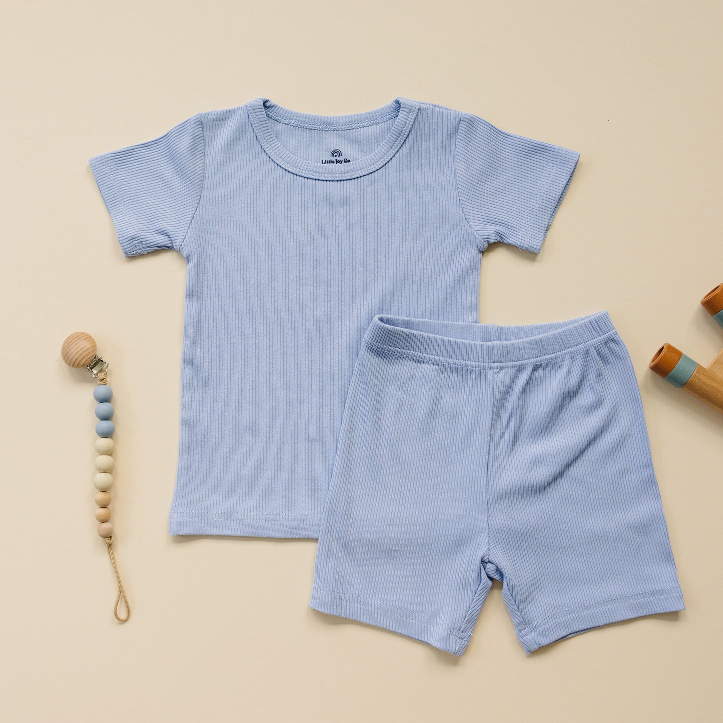 Solid Ribbed Bamboo 2pc Pajamas Baby and Toddler  - more colors