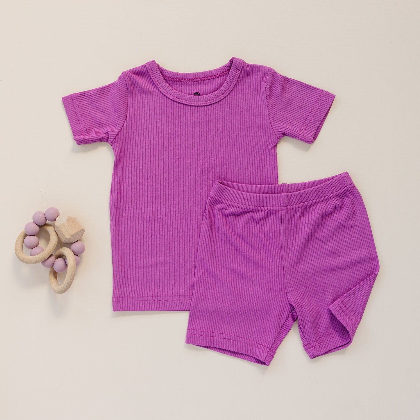 Solid Ribbed Bamboo 2pc Pajamas Baby and Toddler  - more colors