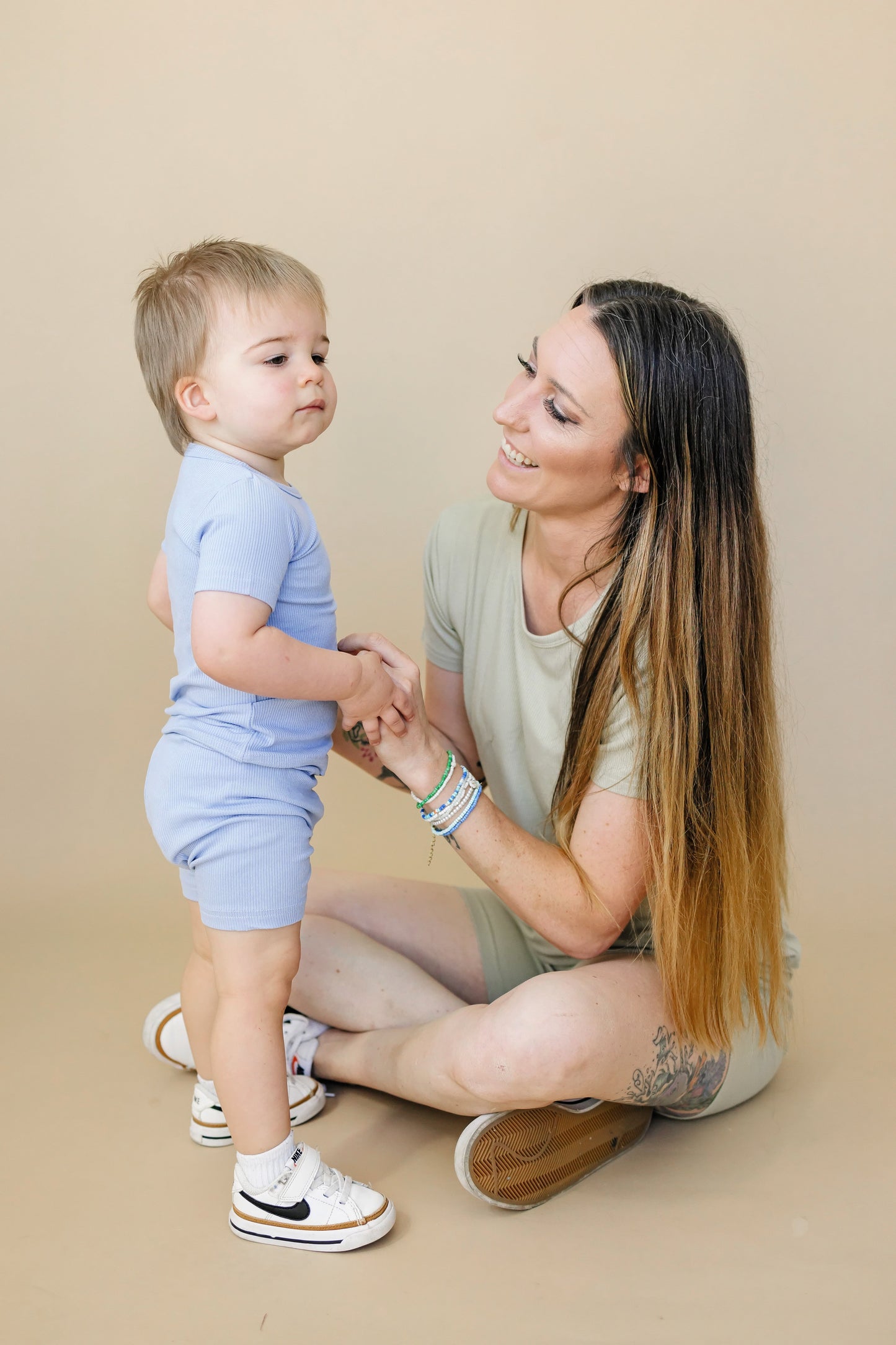 Solid Ribbed Bamboo 2pc Pajamas Baby and Toddler  - more colors