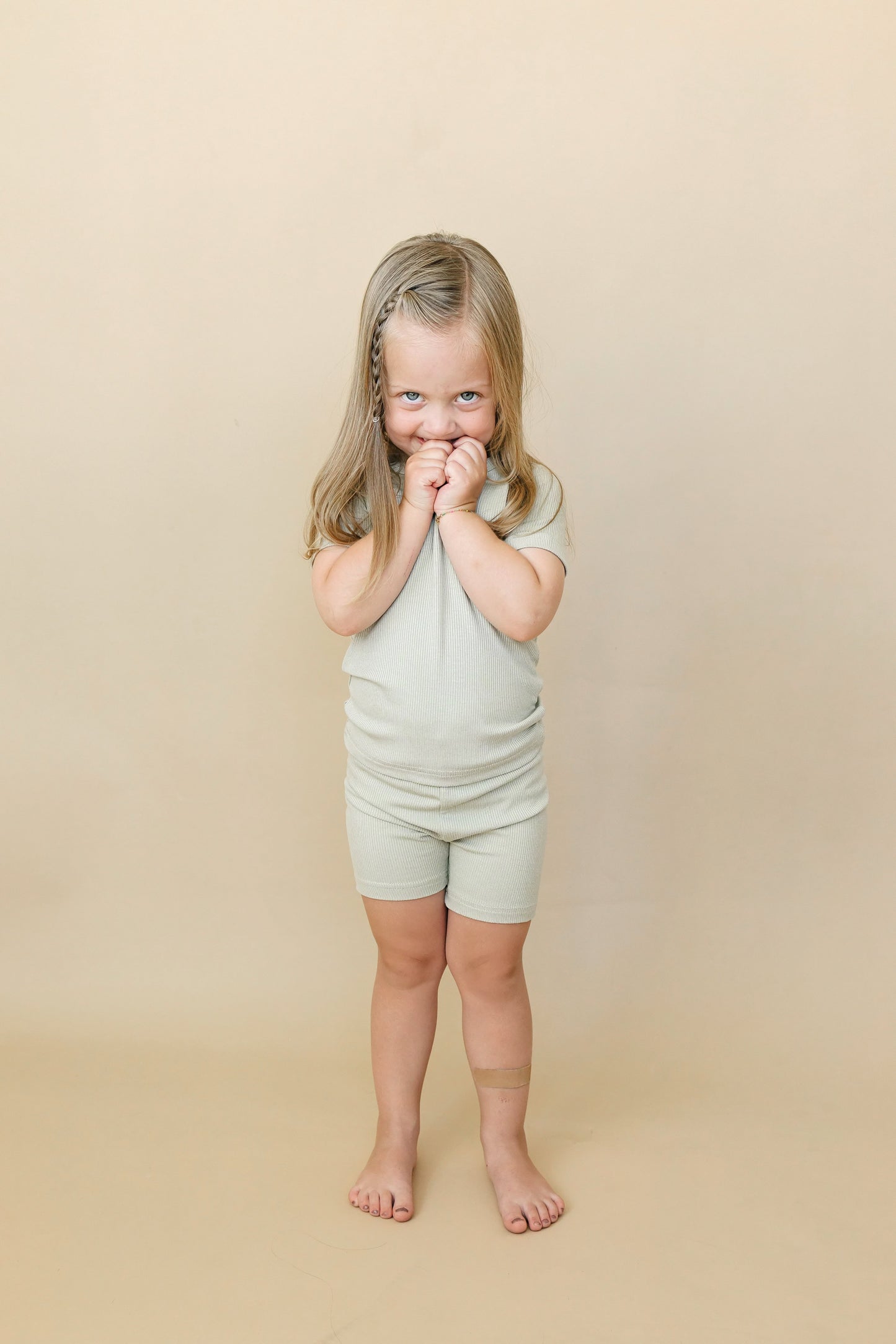 Solid Ribbed Bamboo 2pc Pajamas Baby and Toddler  - more colors