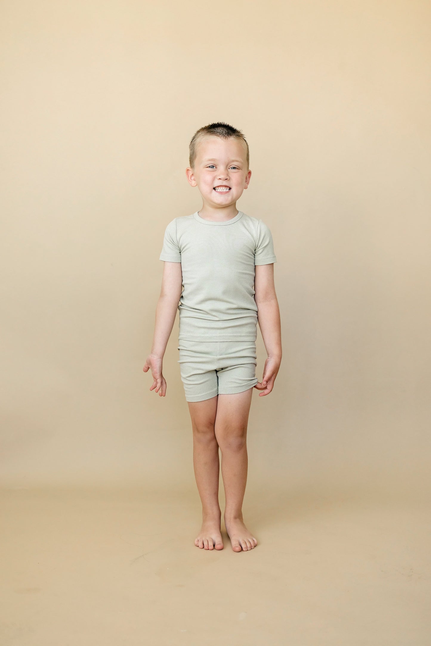 Solid Ribbed Bamboo 2pc Pajamas Baby and Toddler  - more colors