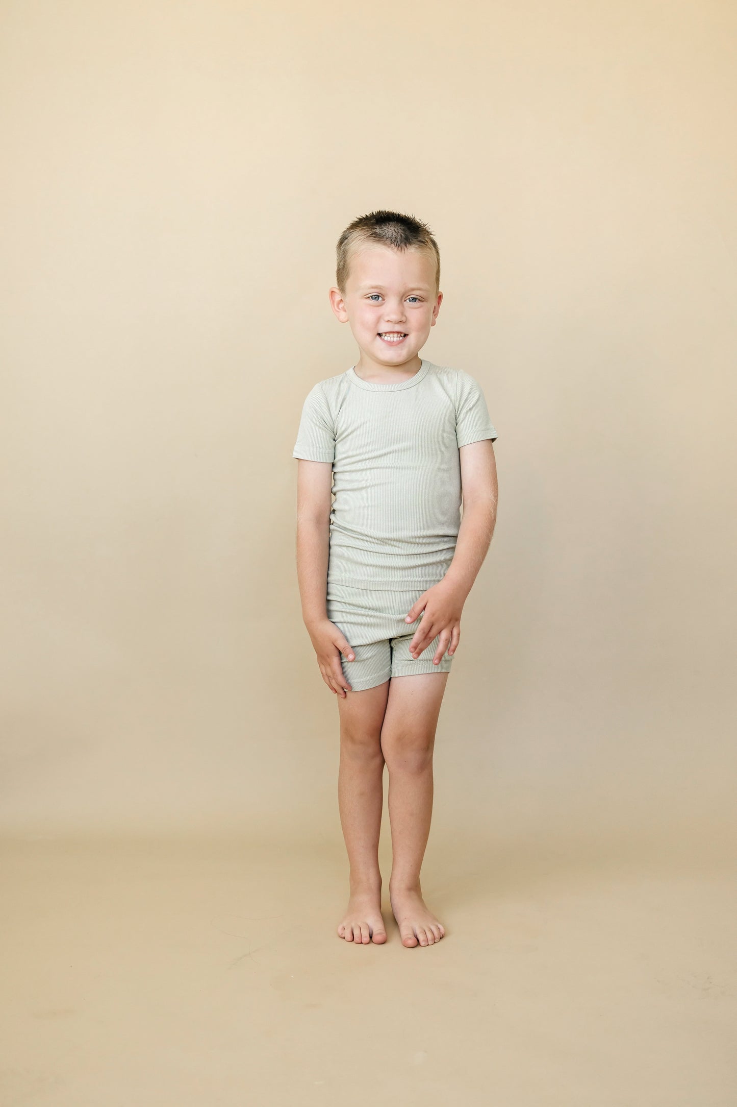Solid Ribbed Bamboo 2pc Pajamas Baby and Toddler  - more colors