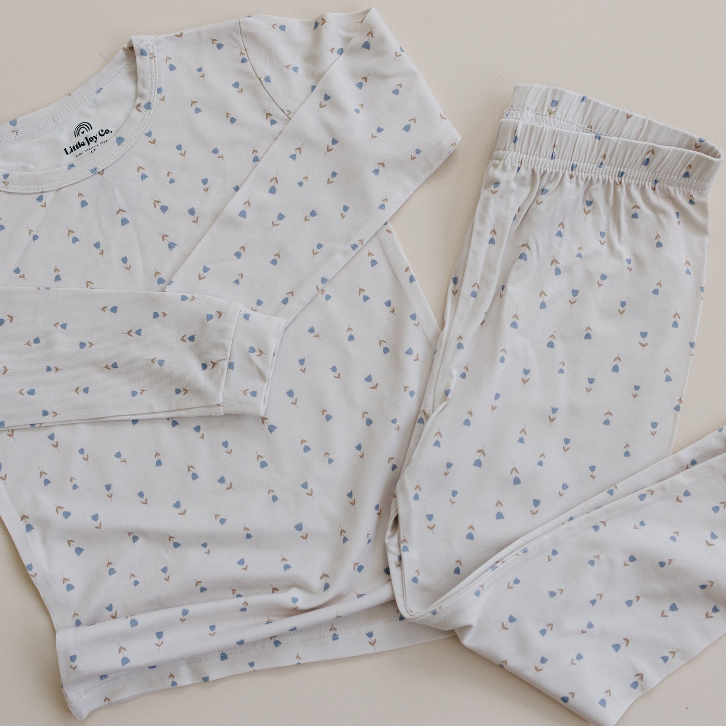 Tiny Tulips 2pc Bamboo Baby and Toddler Pajamas