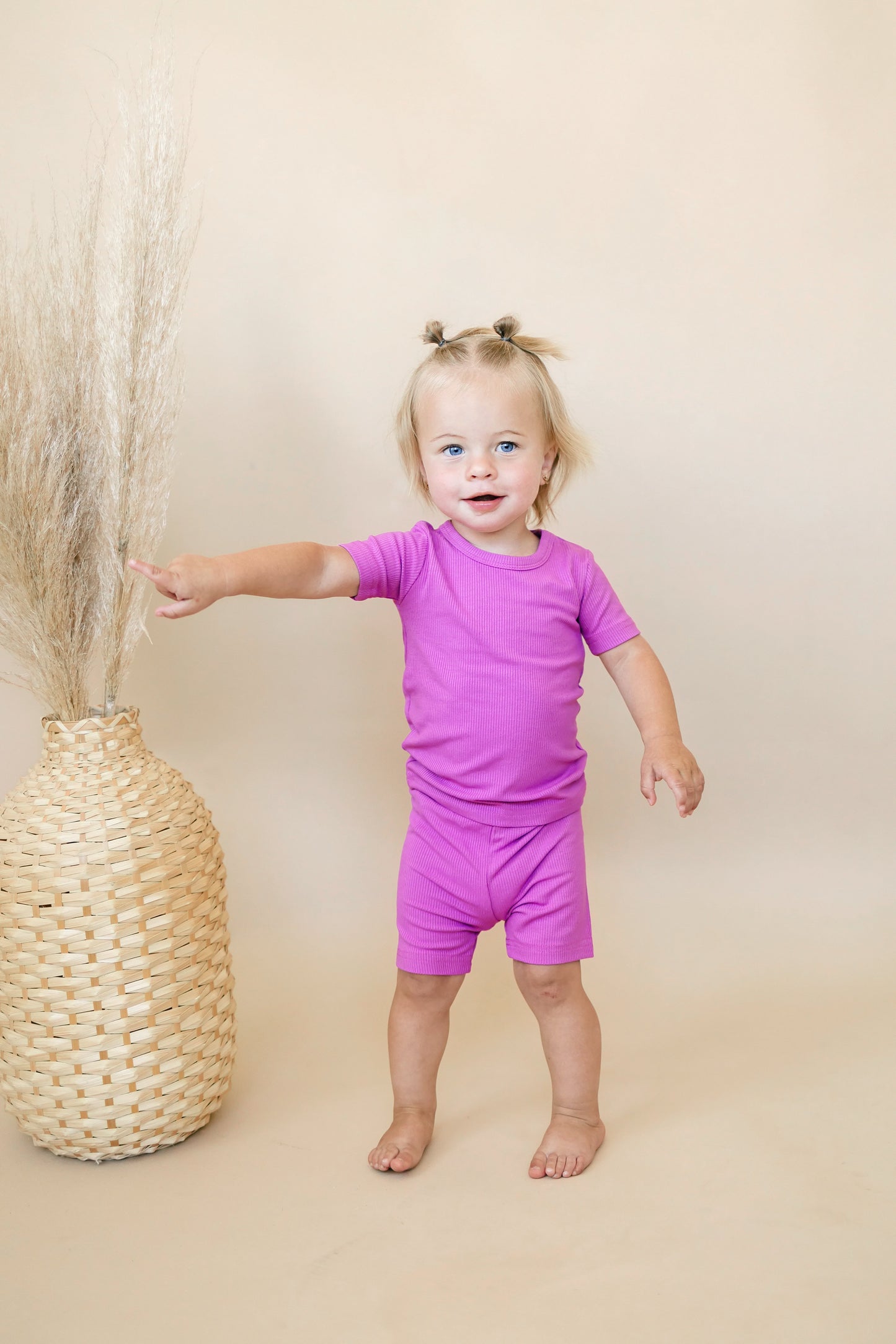Solid Ribbed Bamboo 2pc Pajamas Baby and Toddler  - more colors