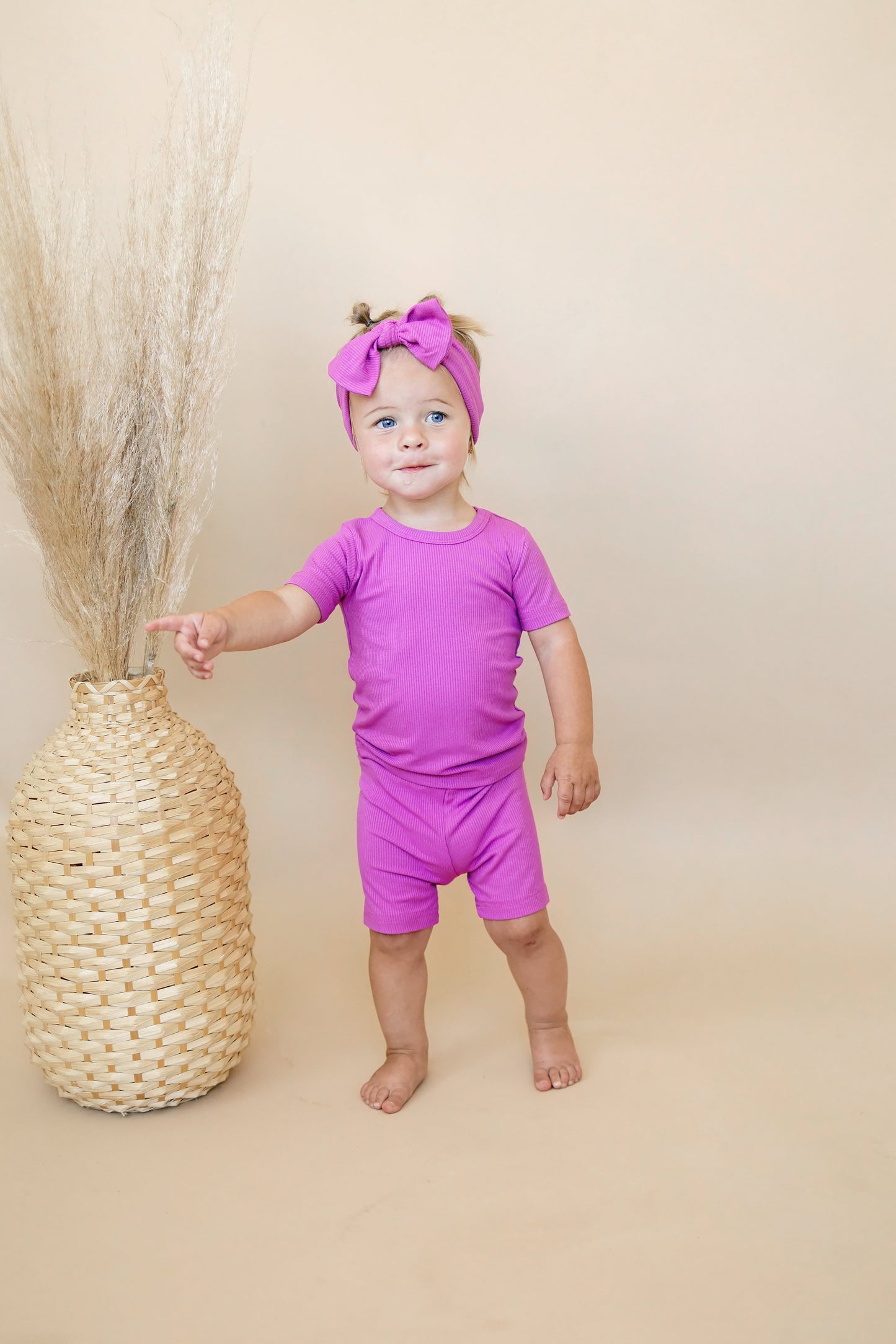 Solid Ribbed Bamboo 2pc Pajamas Baby and Toddler  - more colors