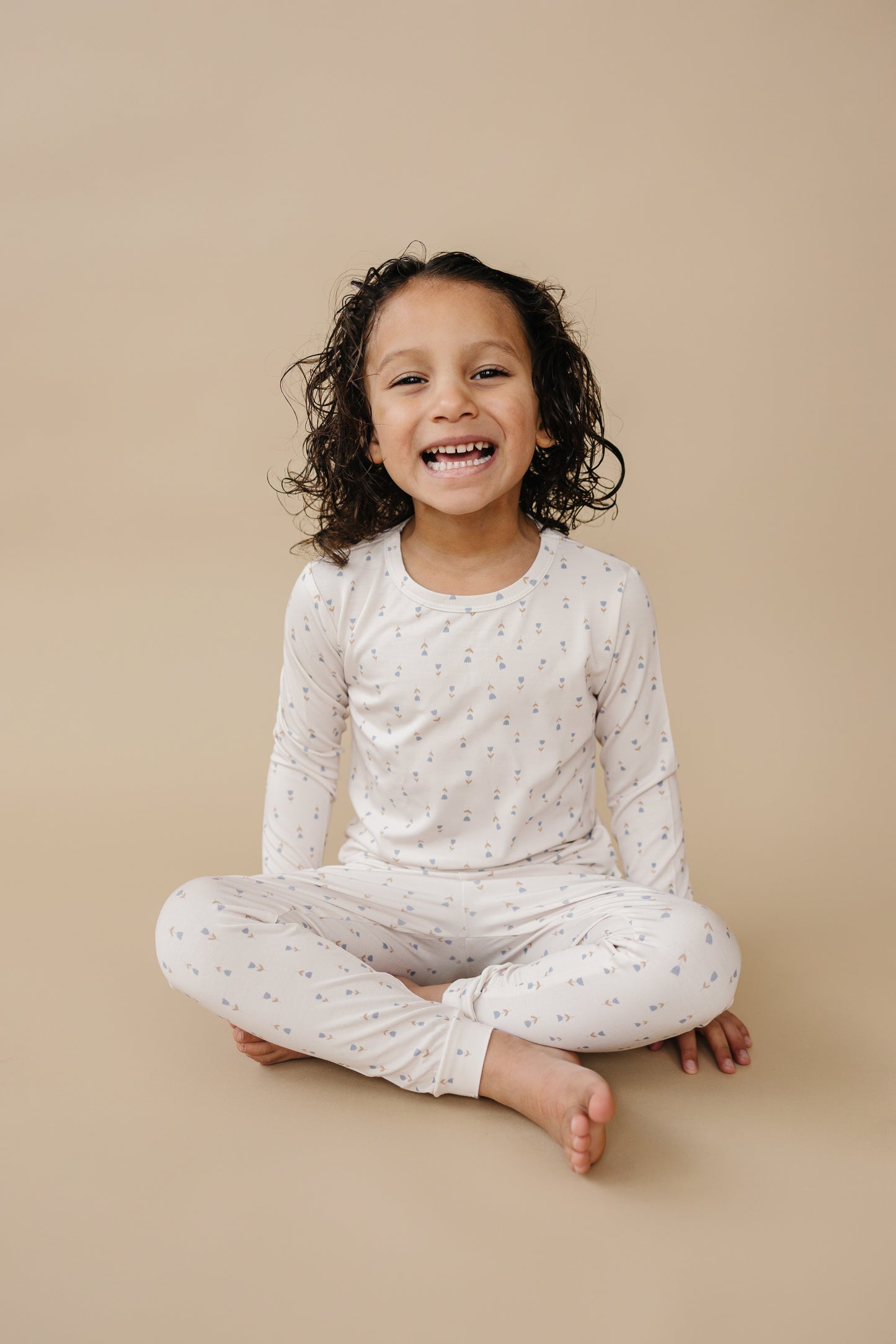 Tiny Tulips 2pc Bamboo Baby and Toddler Pajamas