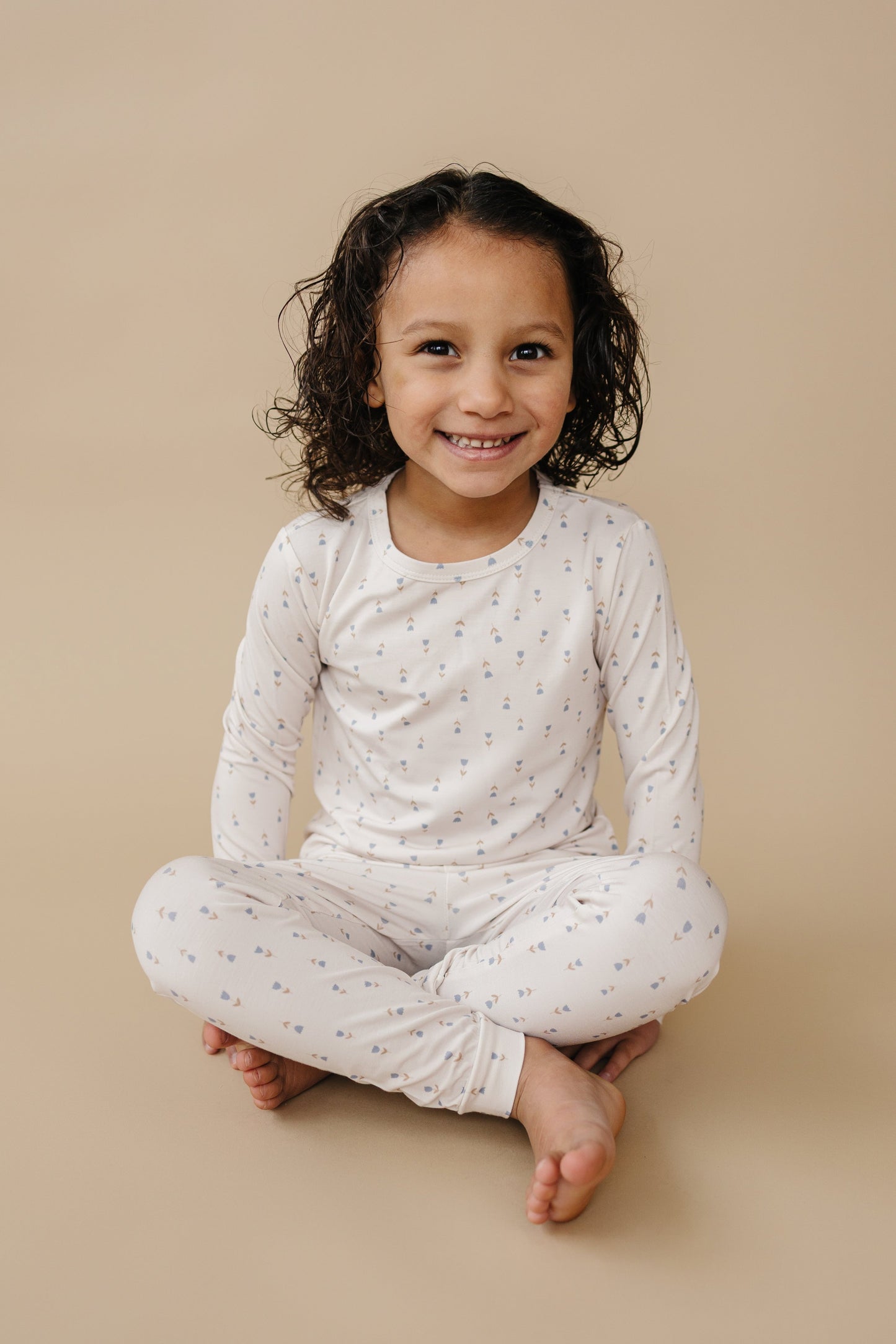 Tiny Tulips 2pc Bamboo Baby and Toddler Pajamas