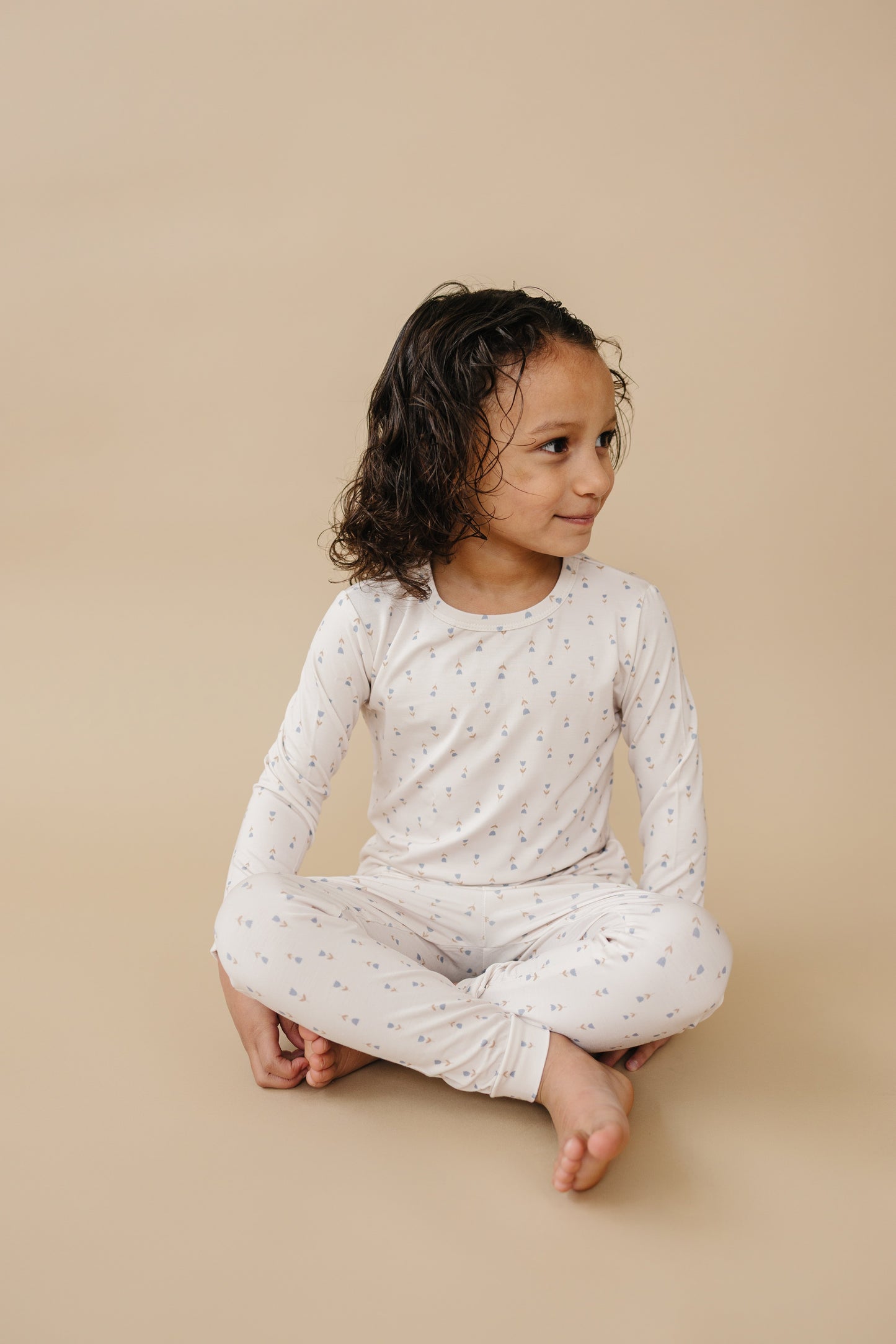 Tiny Tulips 2pc Bamboo Baby and Toddler Pajamas