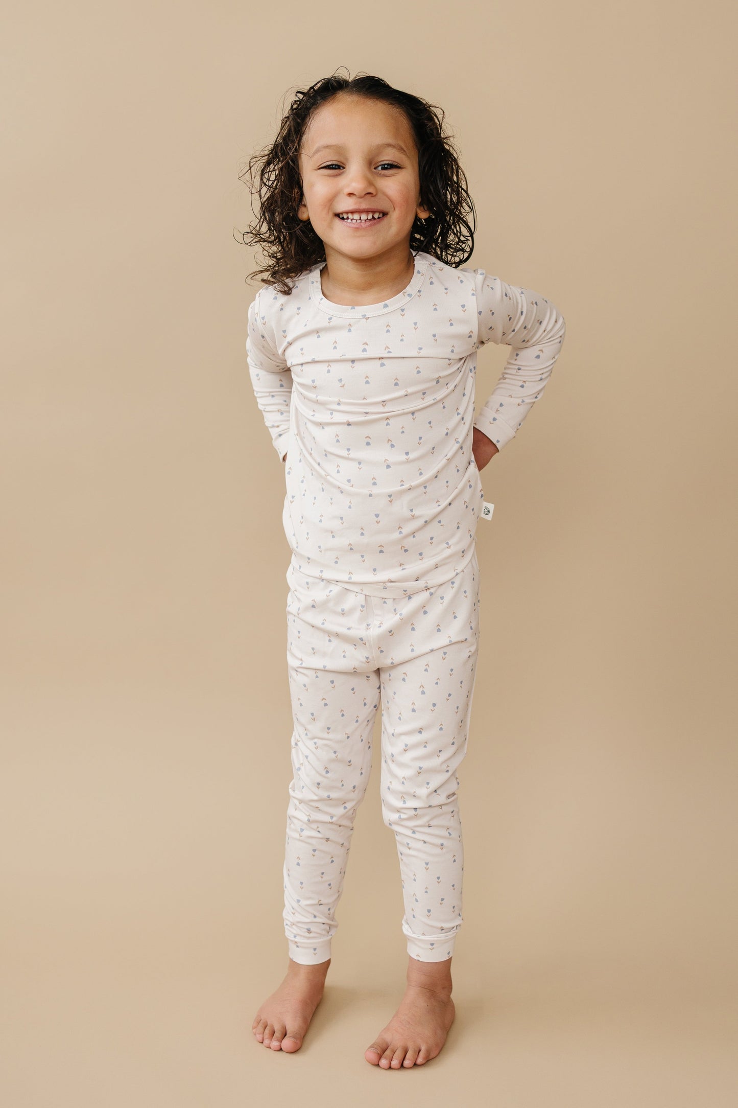 Tiny Tulips 2pc Bamboo Baby and Toddler Pajamas