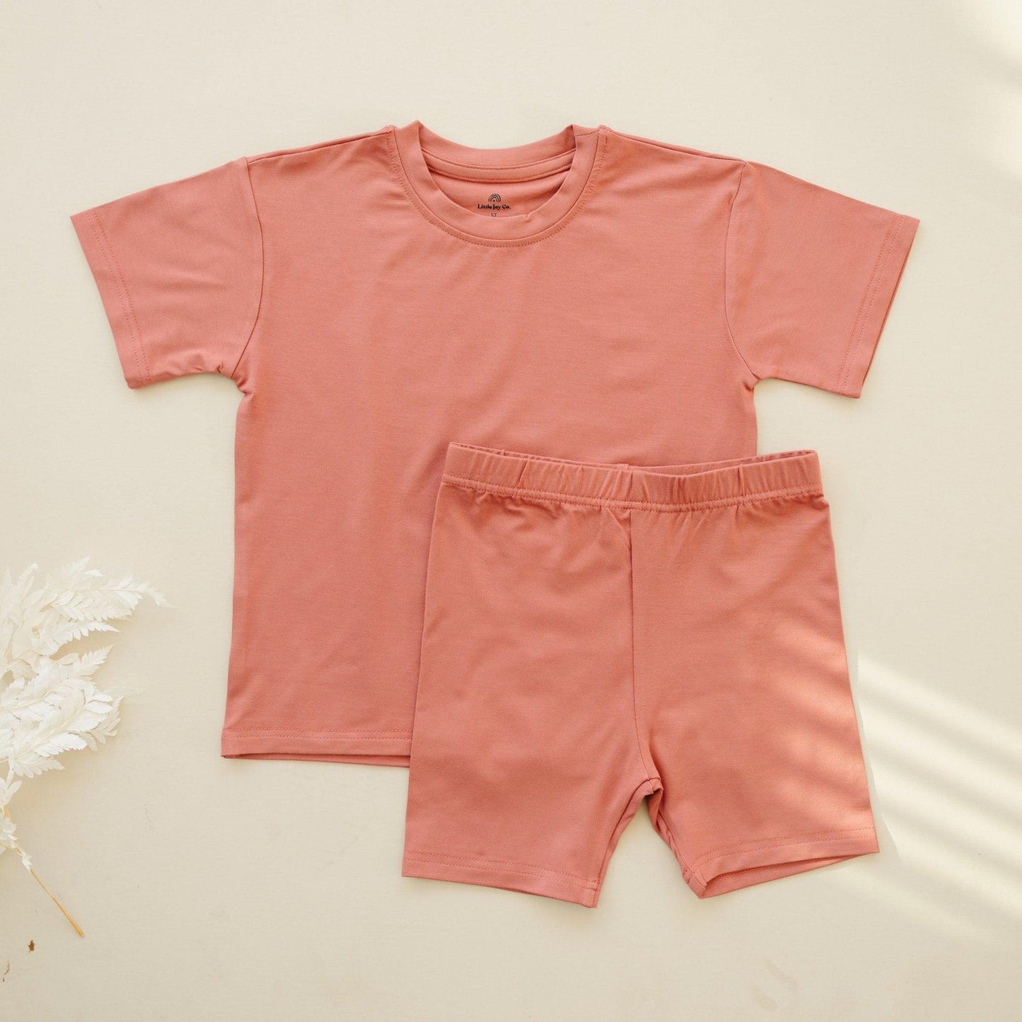Bamboo Tee & Bike Shorts For Baby and Toddler- sold as separates