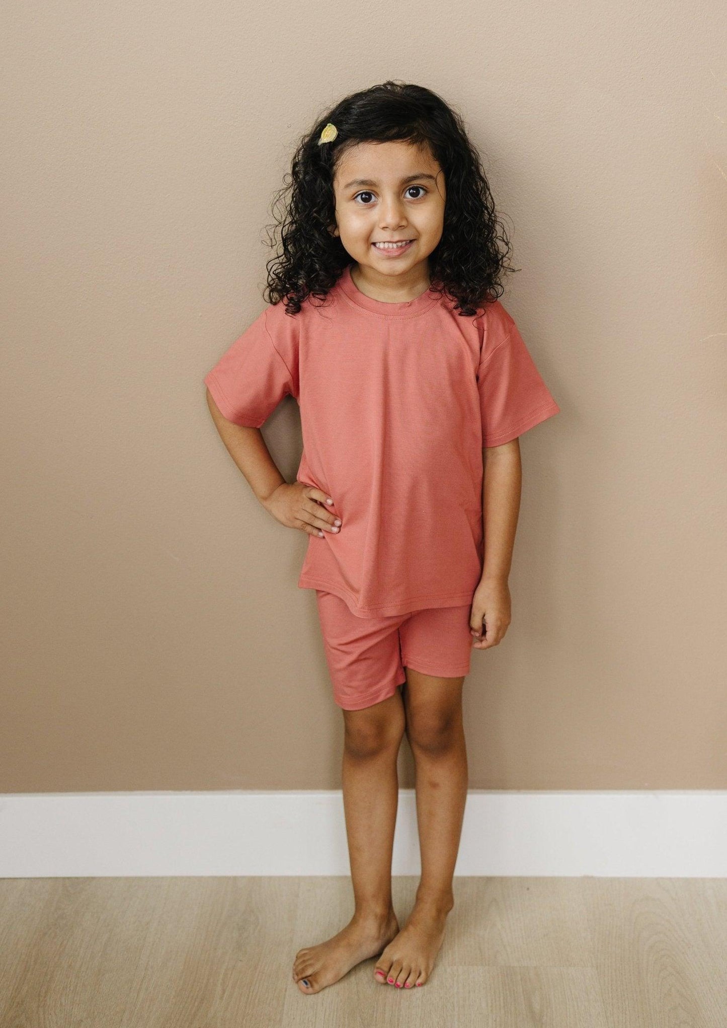 Bamboo Tee & Bike Shorts For Baby and Toddler- sold as separates