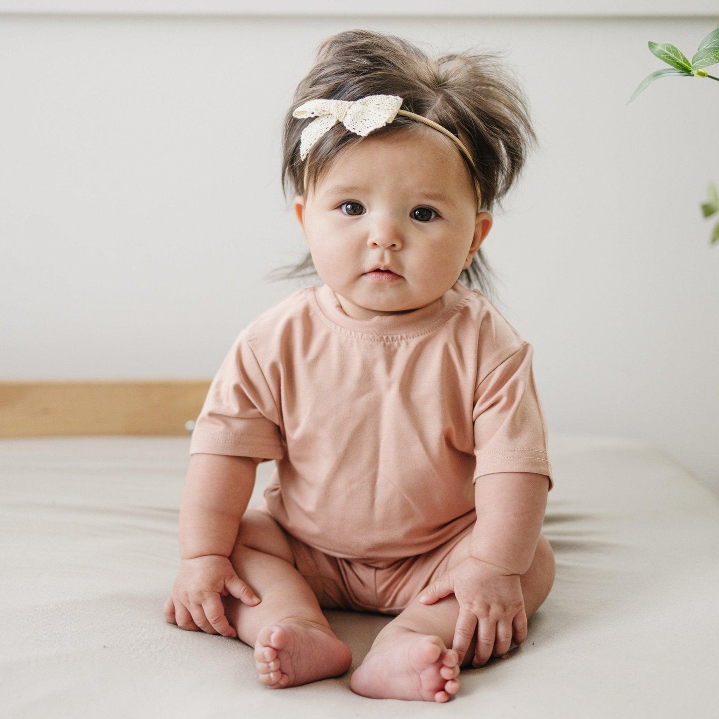Bamboo Tee & Bike Shorts For Baby and Toddler- sold as separates