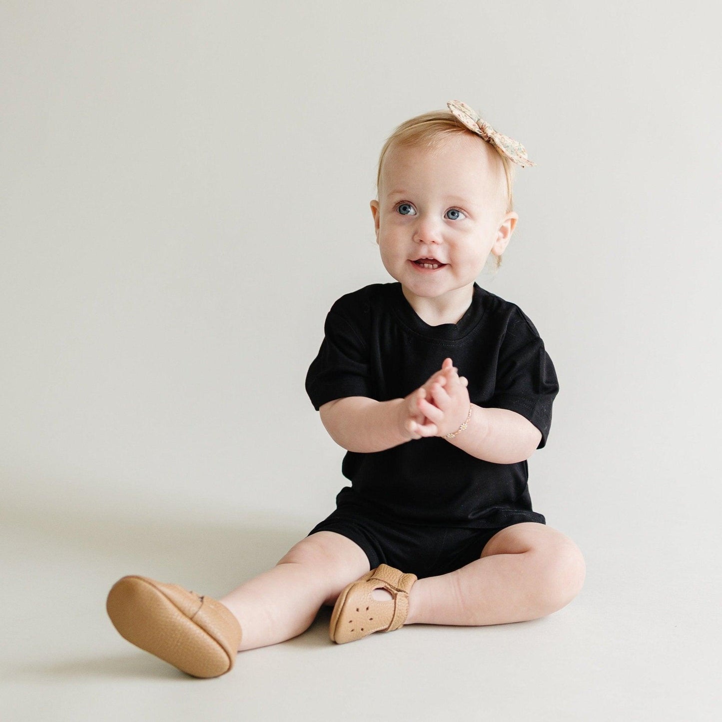 Bamboo Tee & Bike Shorts For Baby and Toddler- sold as separates